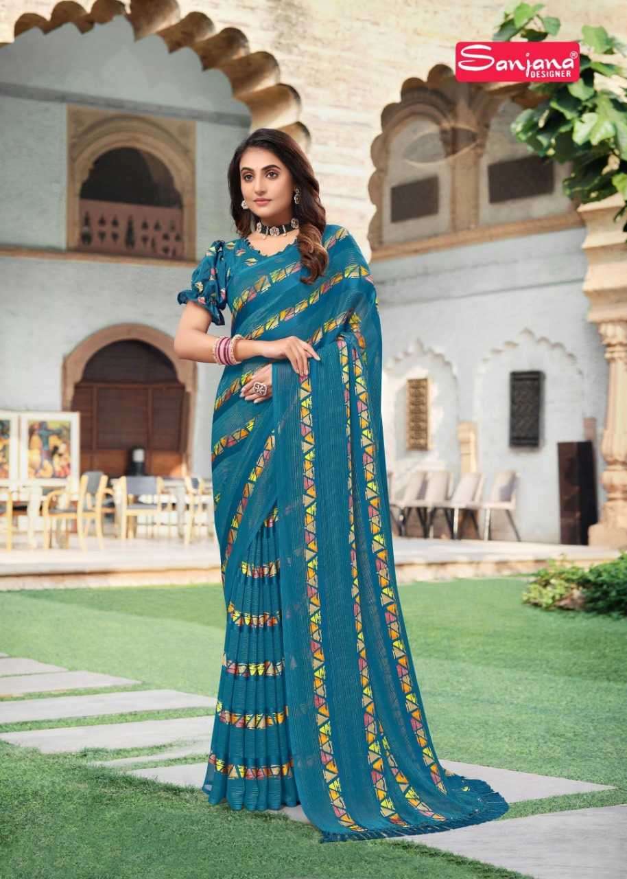 sanjana heritage vol 4 series 125-130 fancy saree
