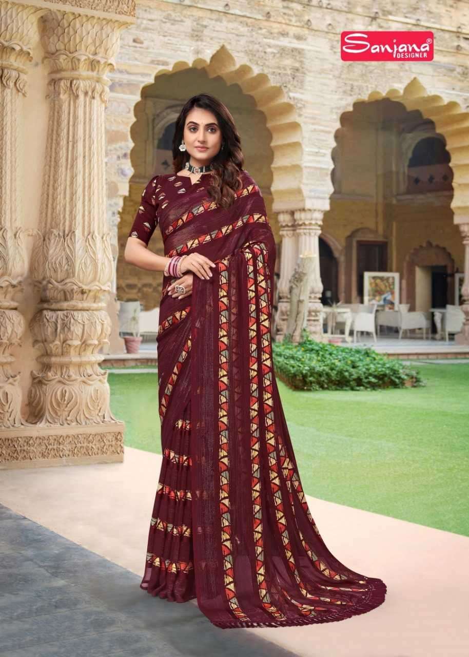 sanjana heritage vol 4 series 125-130 fancy saree