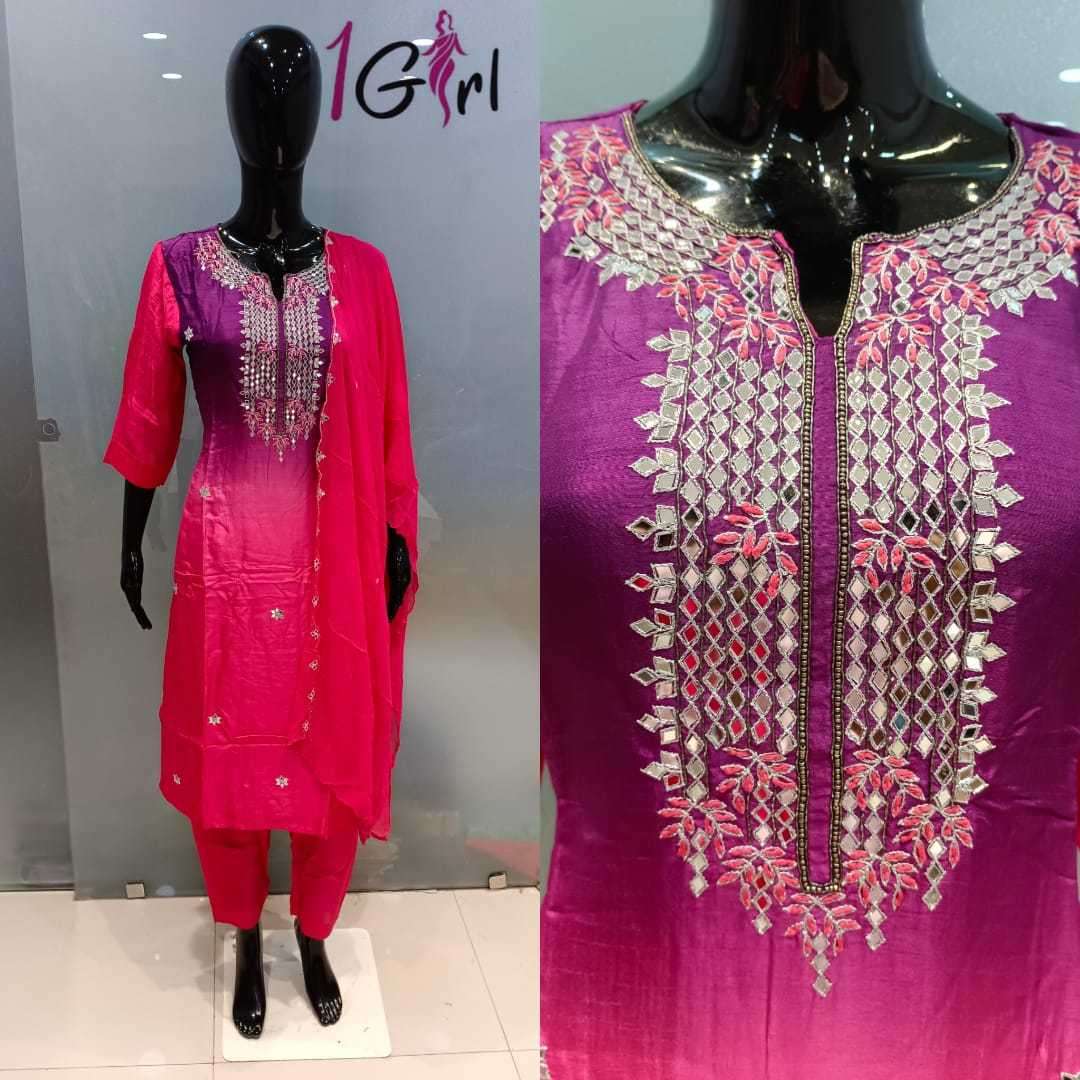 stree lifestyle 14011 color dola silk suit 