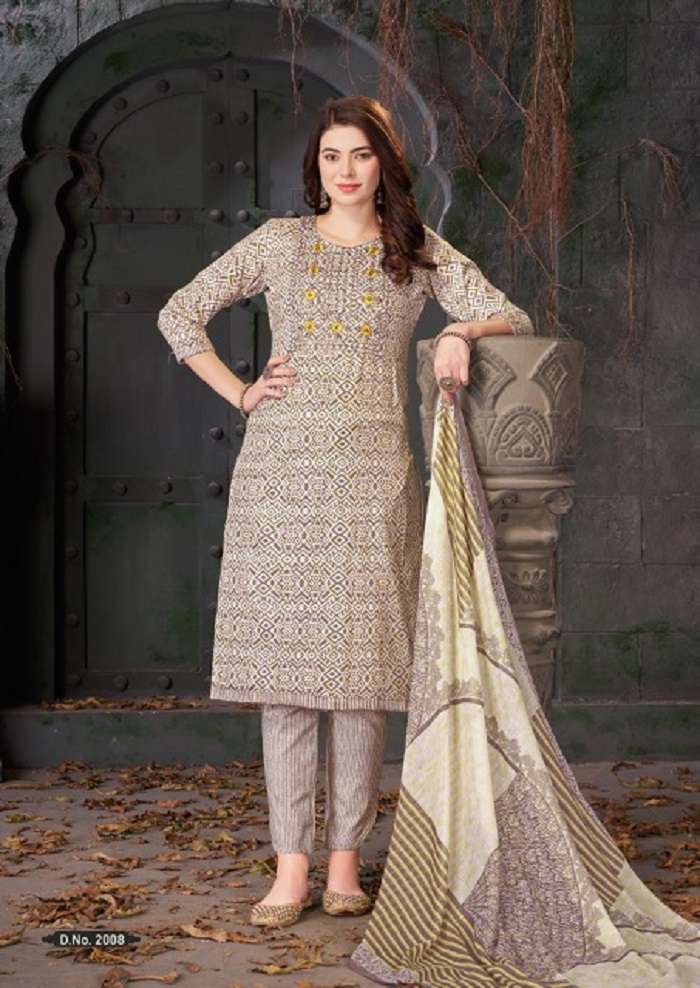 Al Karam Heritage Self Embroidery Work Vol-2 series 2001-2012 Pure Cotton suit