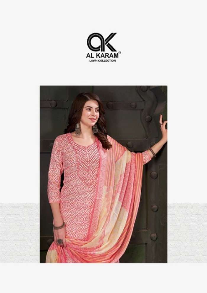 Al Karam Heritage Self Embroidery Work Vol-2 series 2001-2012 Pure Cotton suit