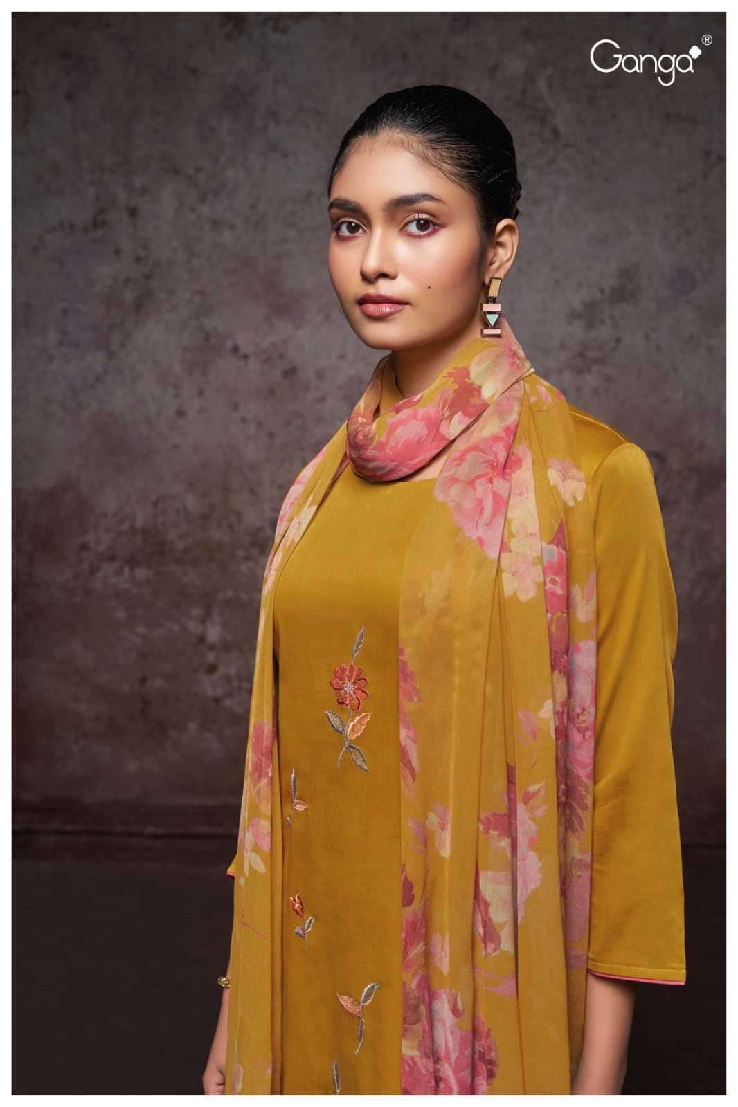 ganga coral 2331 premium cotton silk suit 