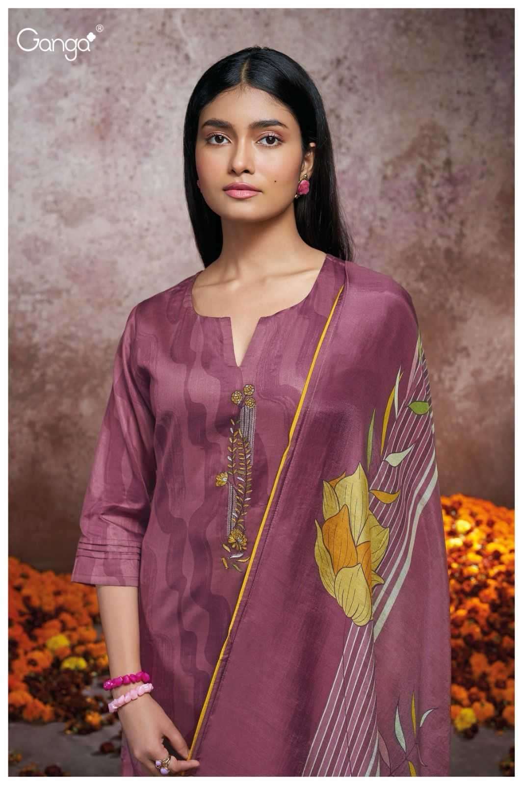 ganga corey 2125 premium cotton silk suit 