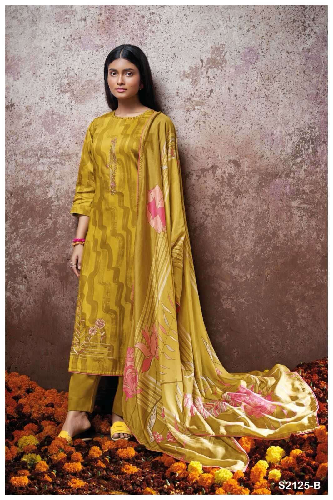 ganga corey 2125 premium cotton silk suit 