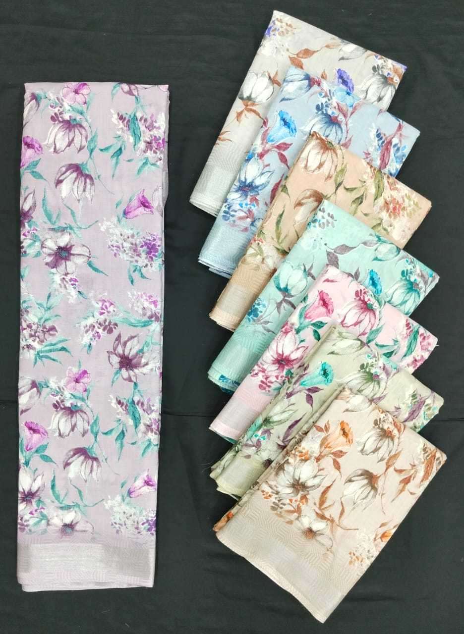 pr linan special beautiful color matching sarees wholesaler