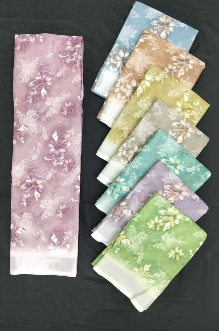 pr linan special beautiful color matching sarees wholesaler
