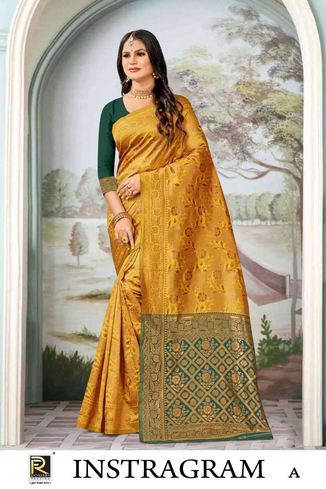 ranjna saree instagram banarasi silk saree