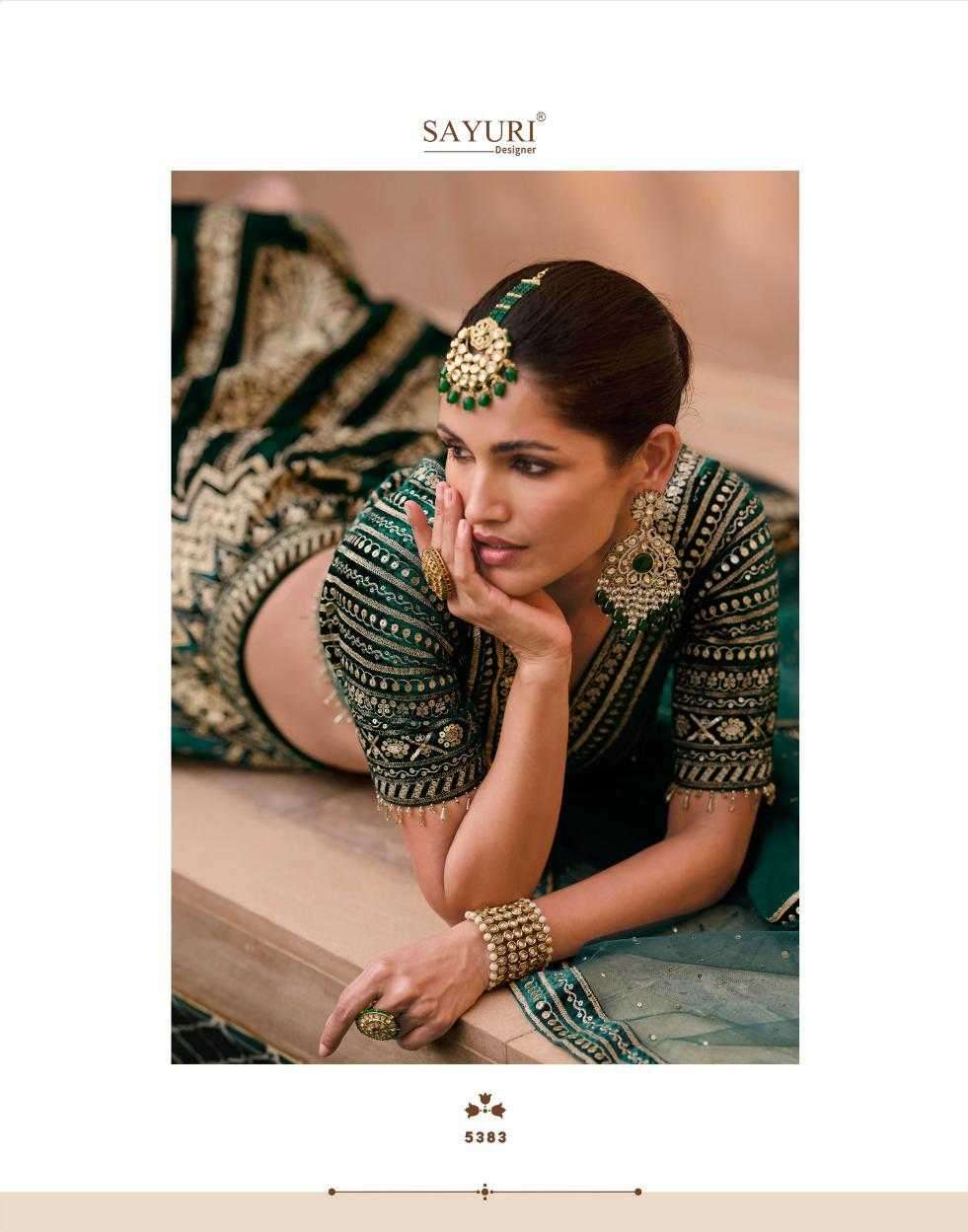 sayuri heritage series 5382-5384 pure viscose lycra lehenga