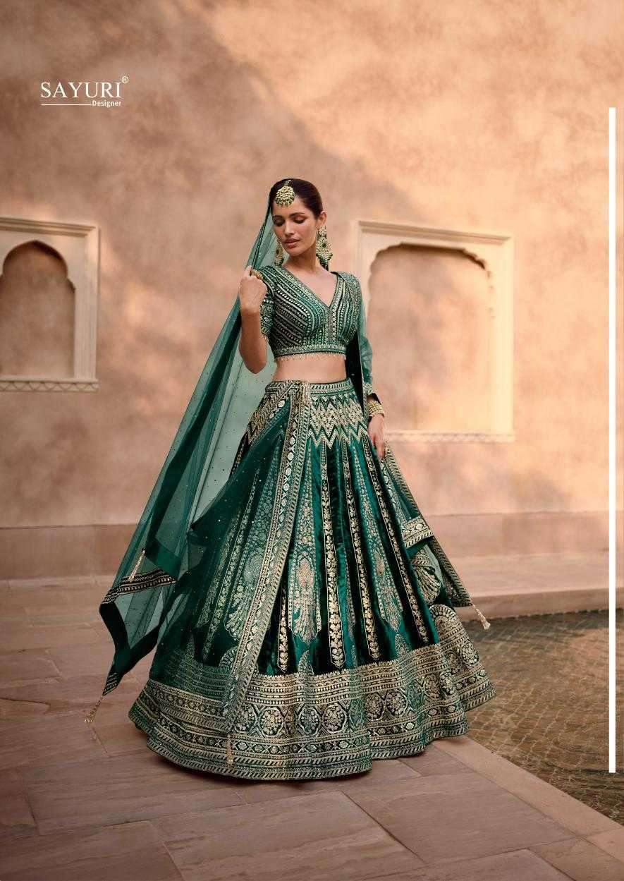 sayuri heritage series 5382-5384 pure viscose lycra lehenga