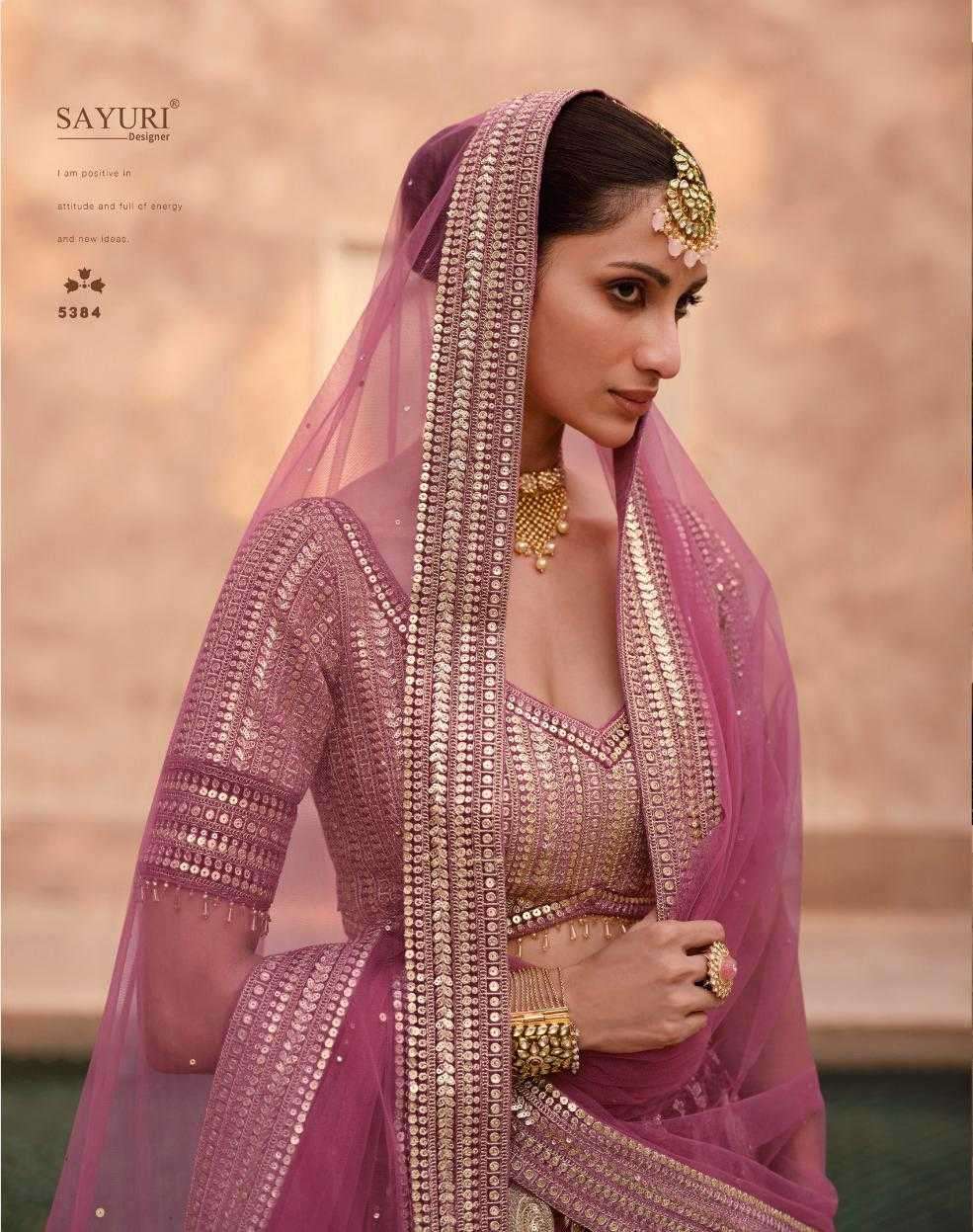 sayuri heritage series 5382-5384 pure viscose lycra lehenga