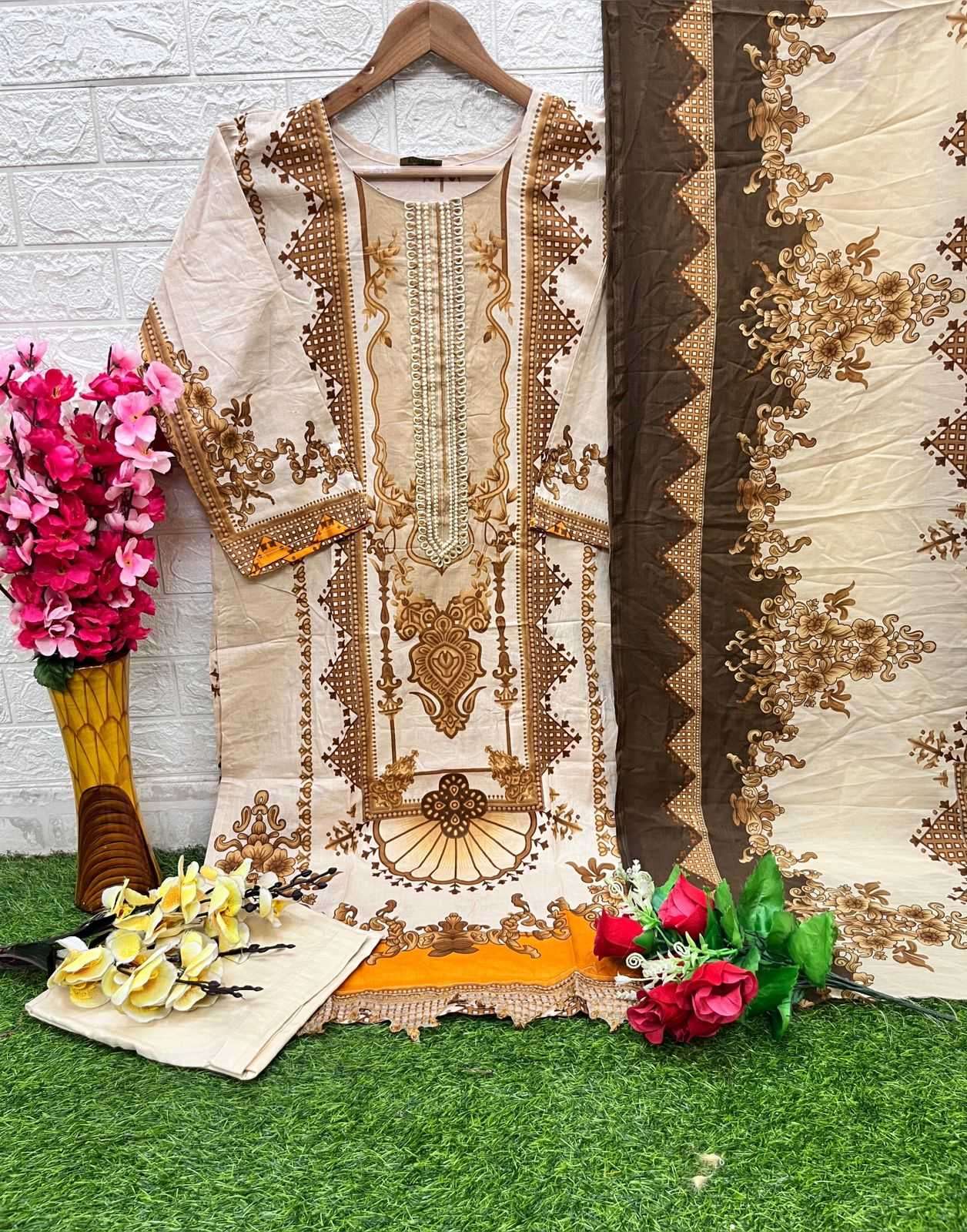 shraddha designer vintage vol 12 series 12001-12004 lawn cotton suit 