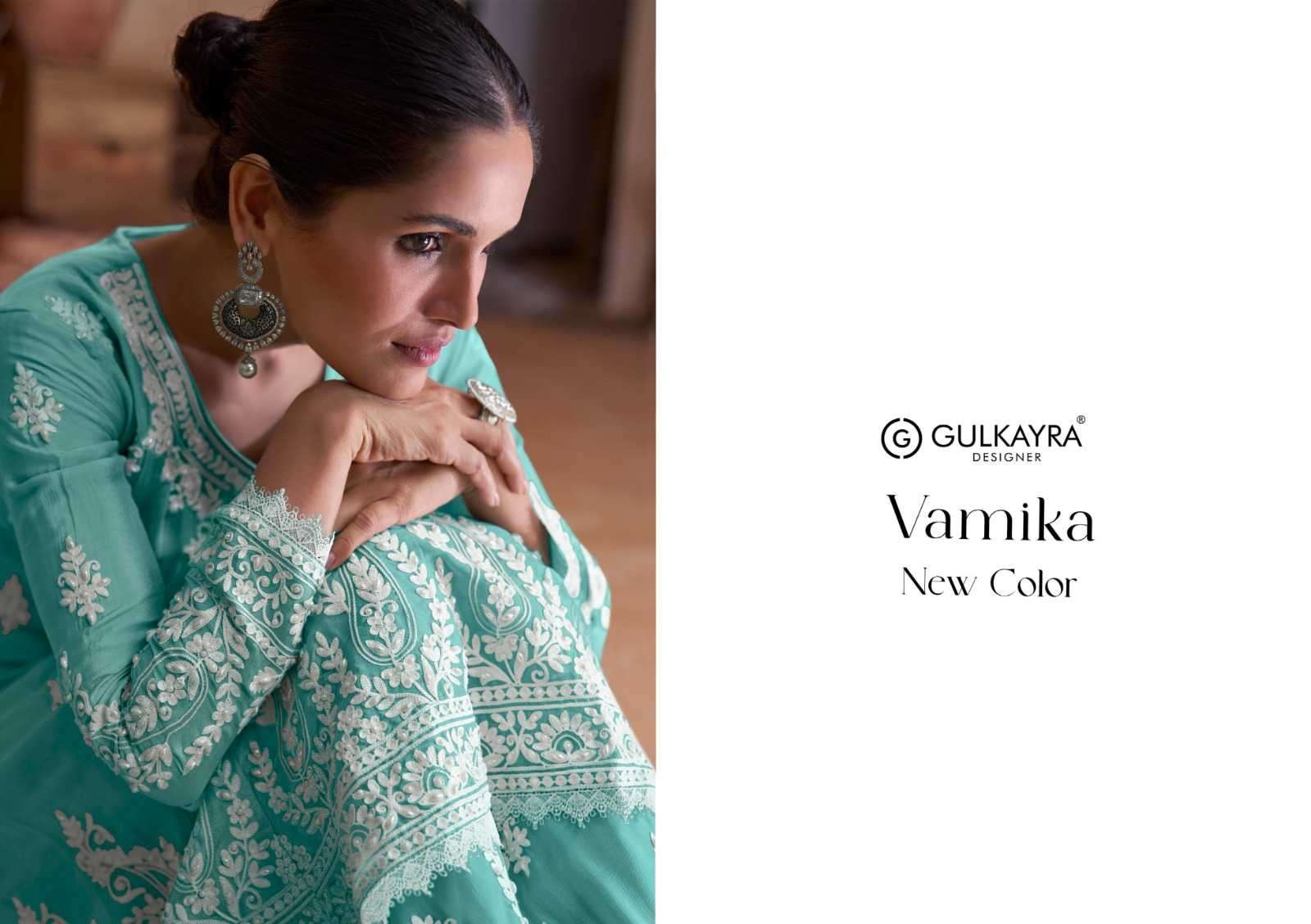 gulkayra vamika new color 7405 E-H real silk suit