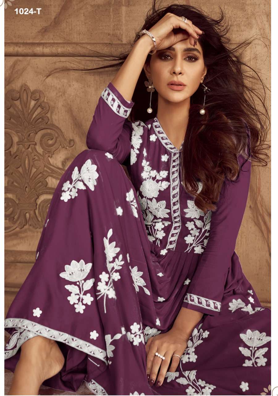 lakhnavi vol 4 new color designer heavy rayon kurti 