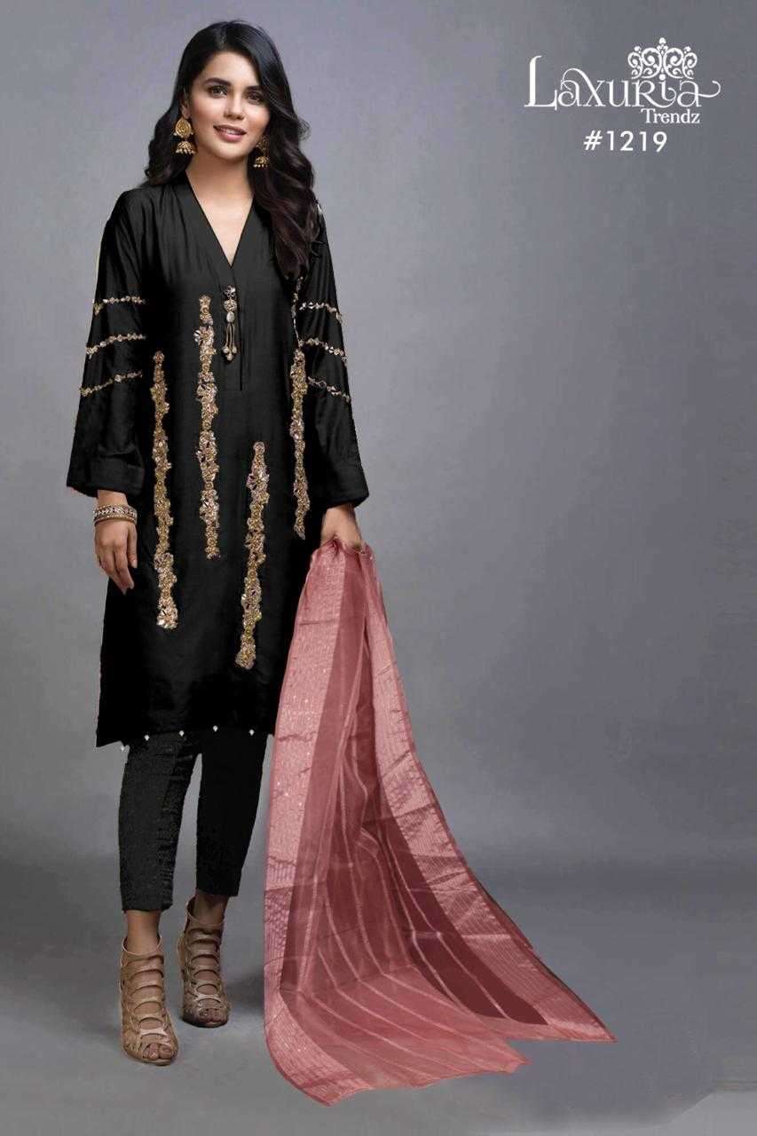 laxuria 1219 new color added Imported Satin readymade suit