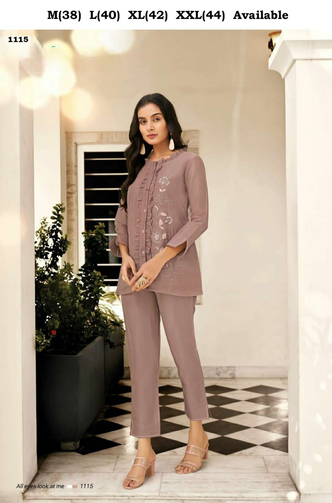 marbels-4 designer Pure Handwork on Viscose Organza premium co-ord sets