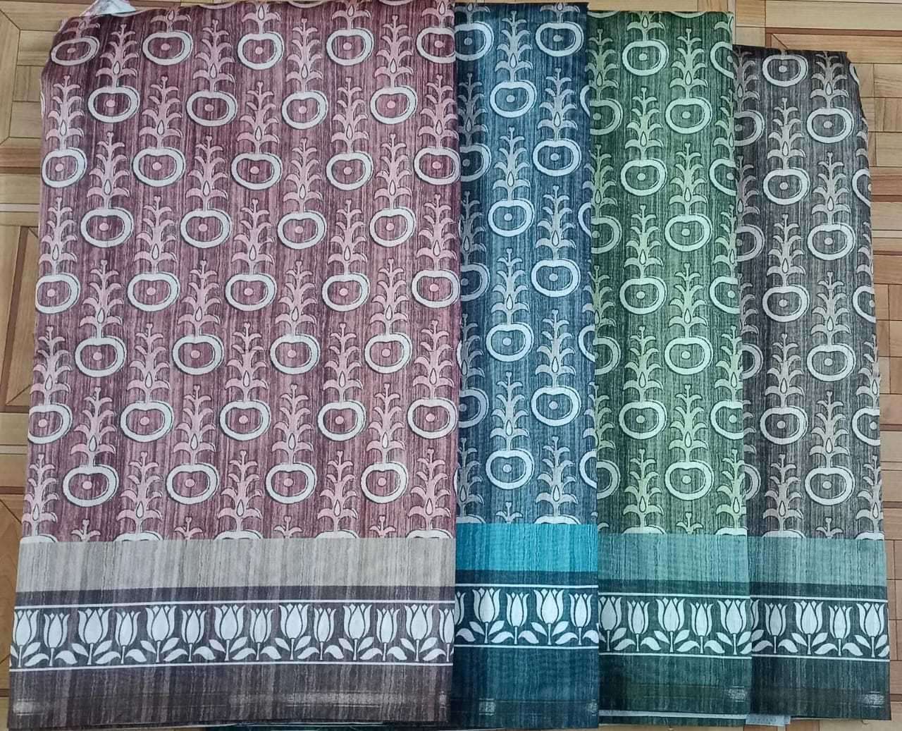 pr 1033 katki jari boder casual wear color matching sarees 