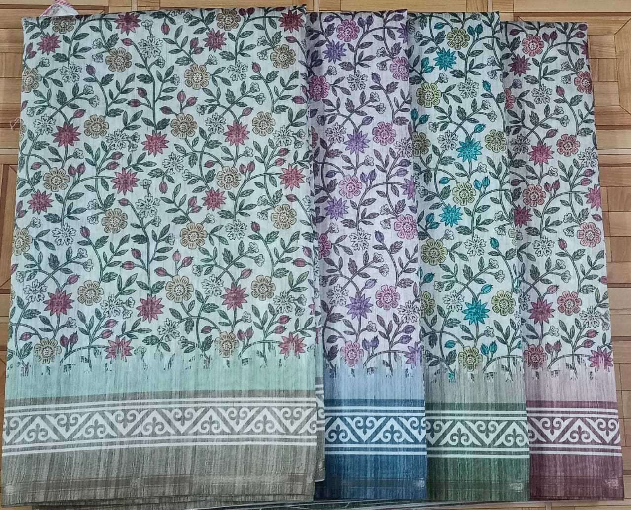 pr 1033 katki jari boder casual wear color matching sarees 