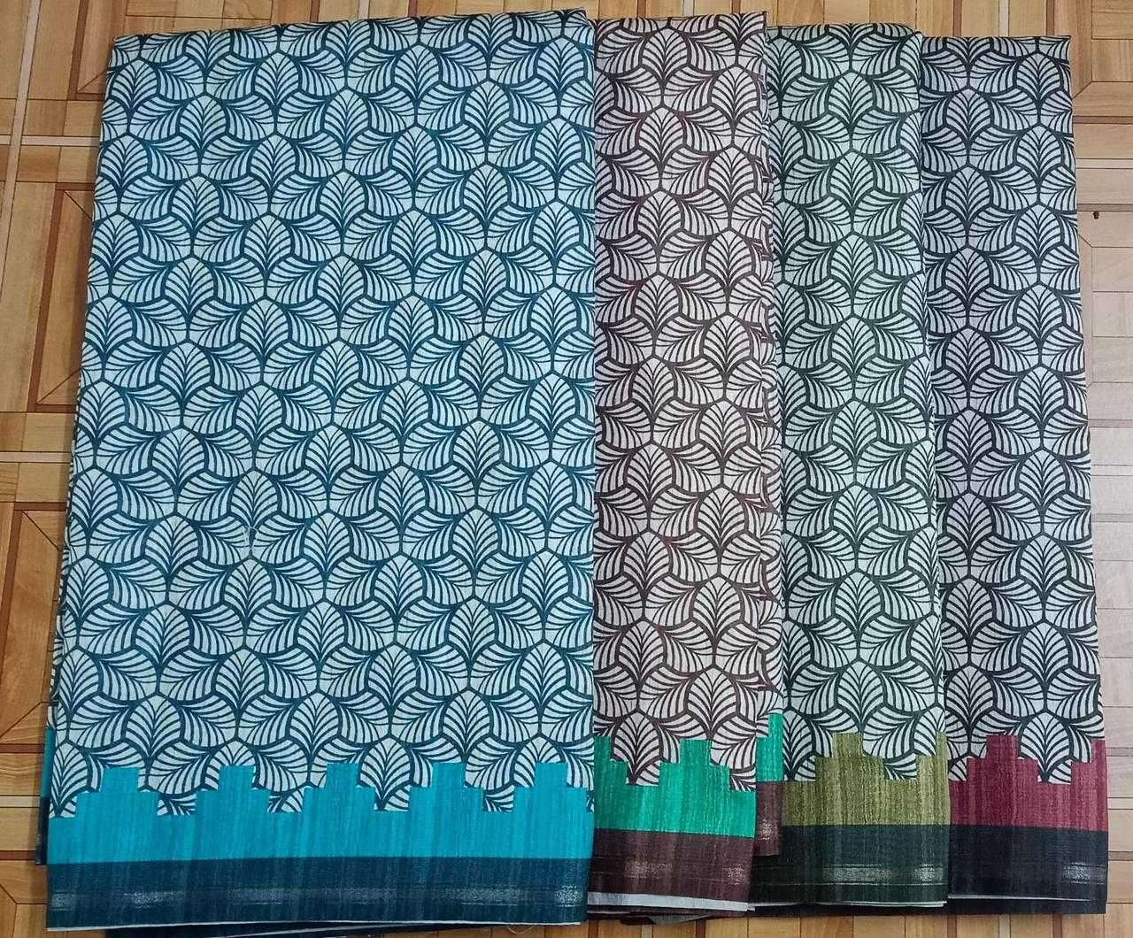 pr 1033 katki jari boder casual wear color matching sarees 