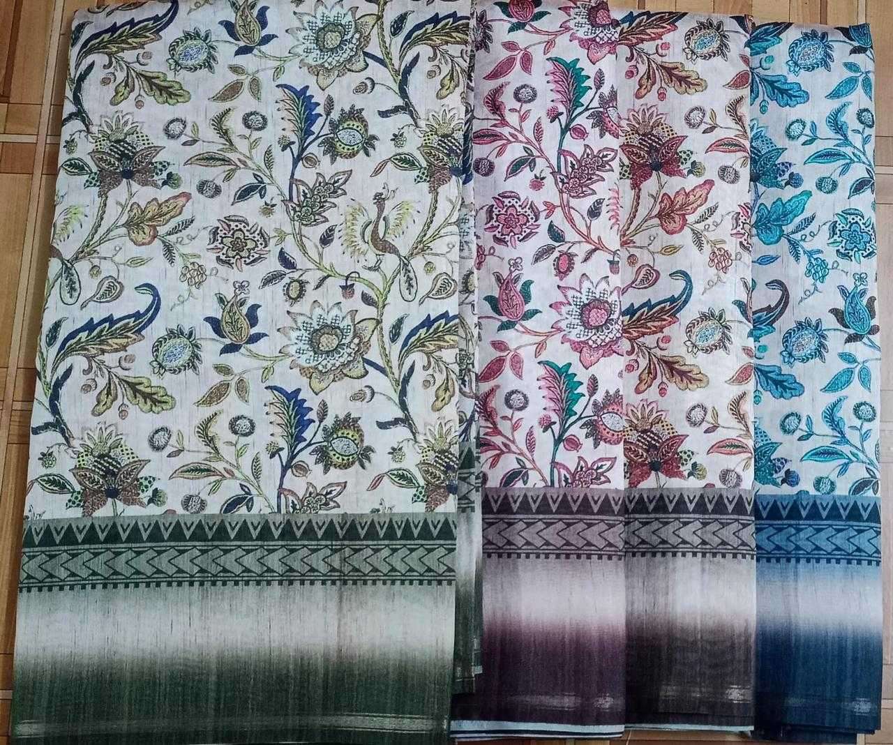 pr 1033 katki jari boder casual wear color matching sarees 
