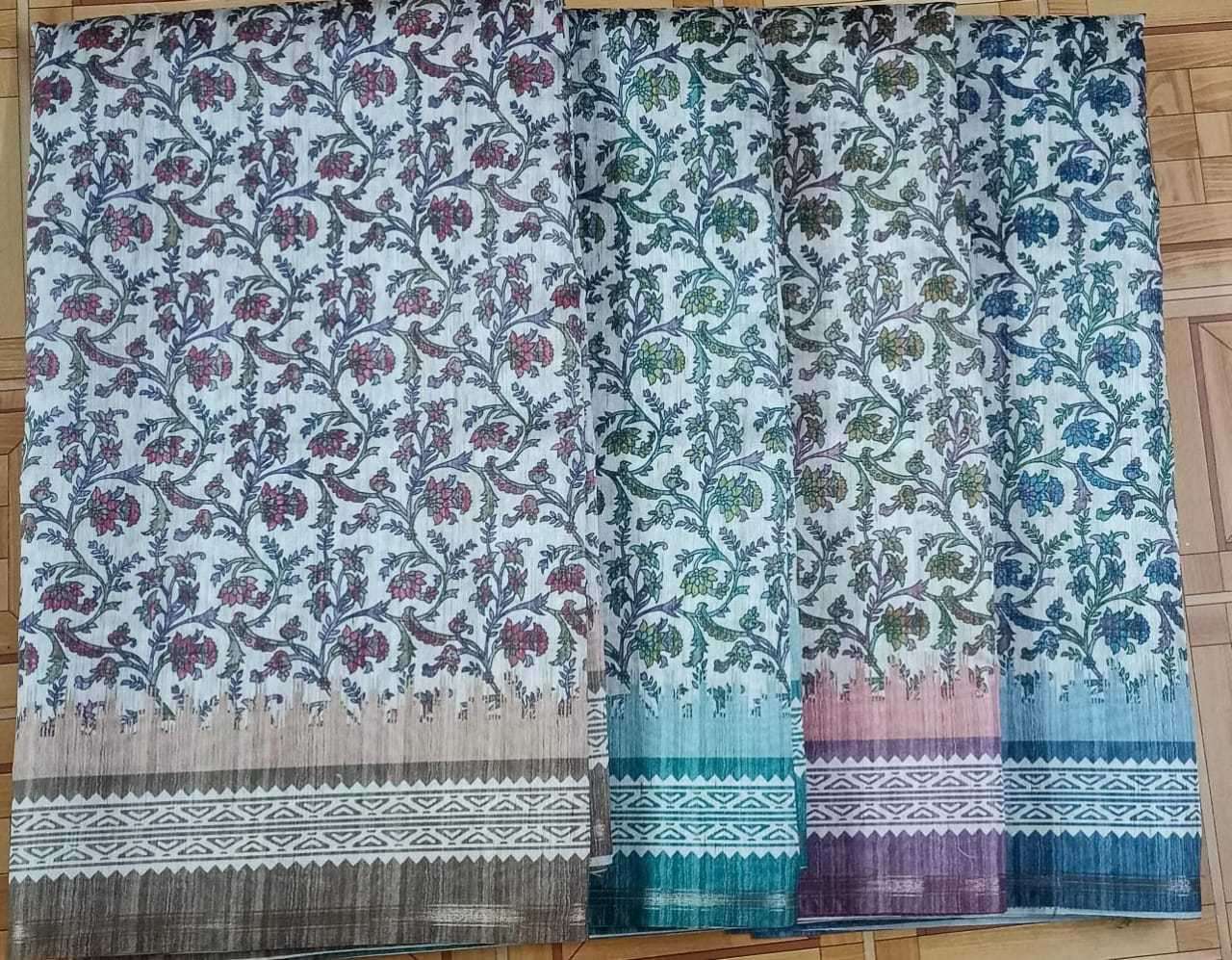 pr 1033 katki jari boder casual wear color matching sarees 