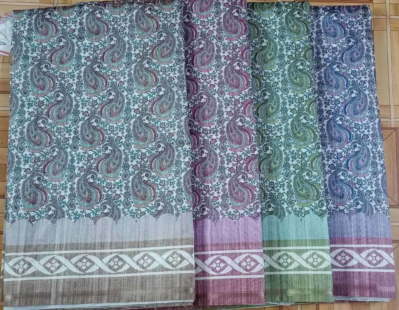 pr 1033 katki jari boder casual wear color matching sarees 