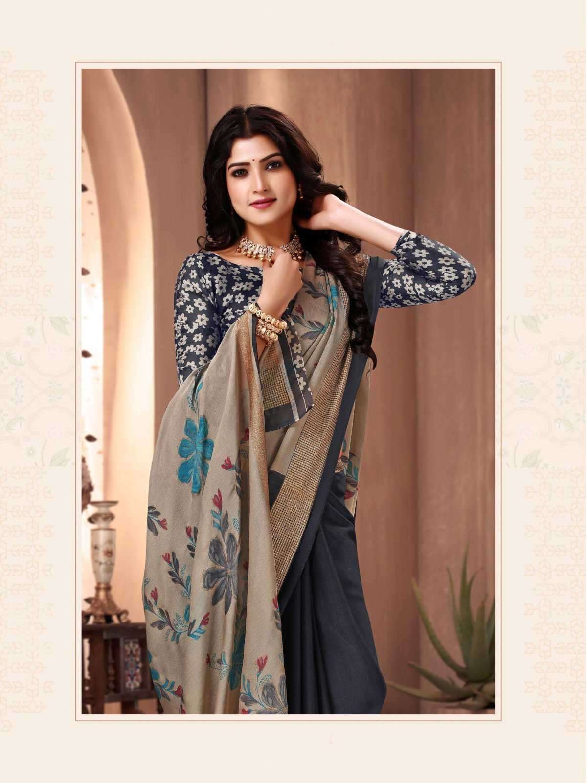 sanjana popcorn vol 29 series 169-174 moss saree