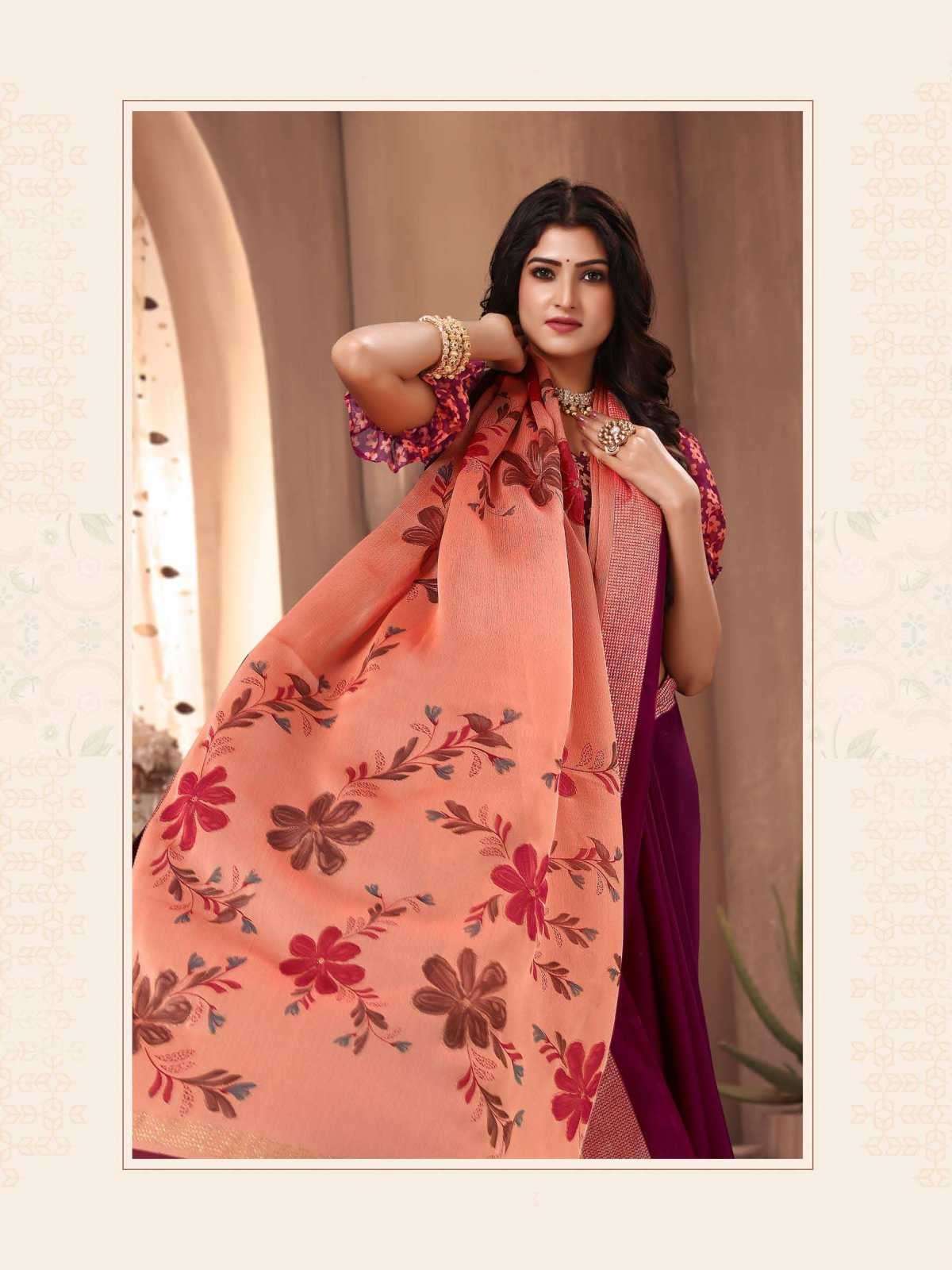 sanjana popcorn vol 29 series 169-174 moss saree