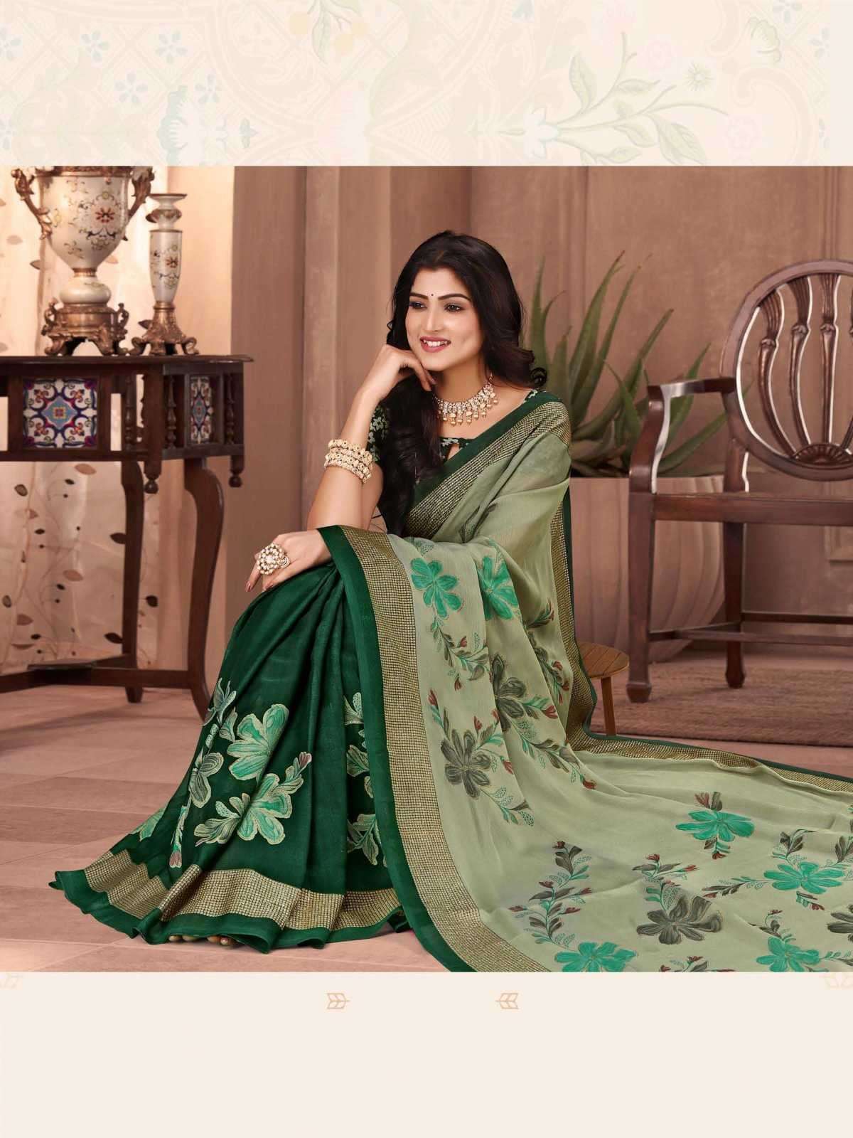 sanjana popcorn vol 29 series 169-174 moss saree
