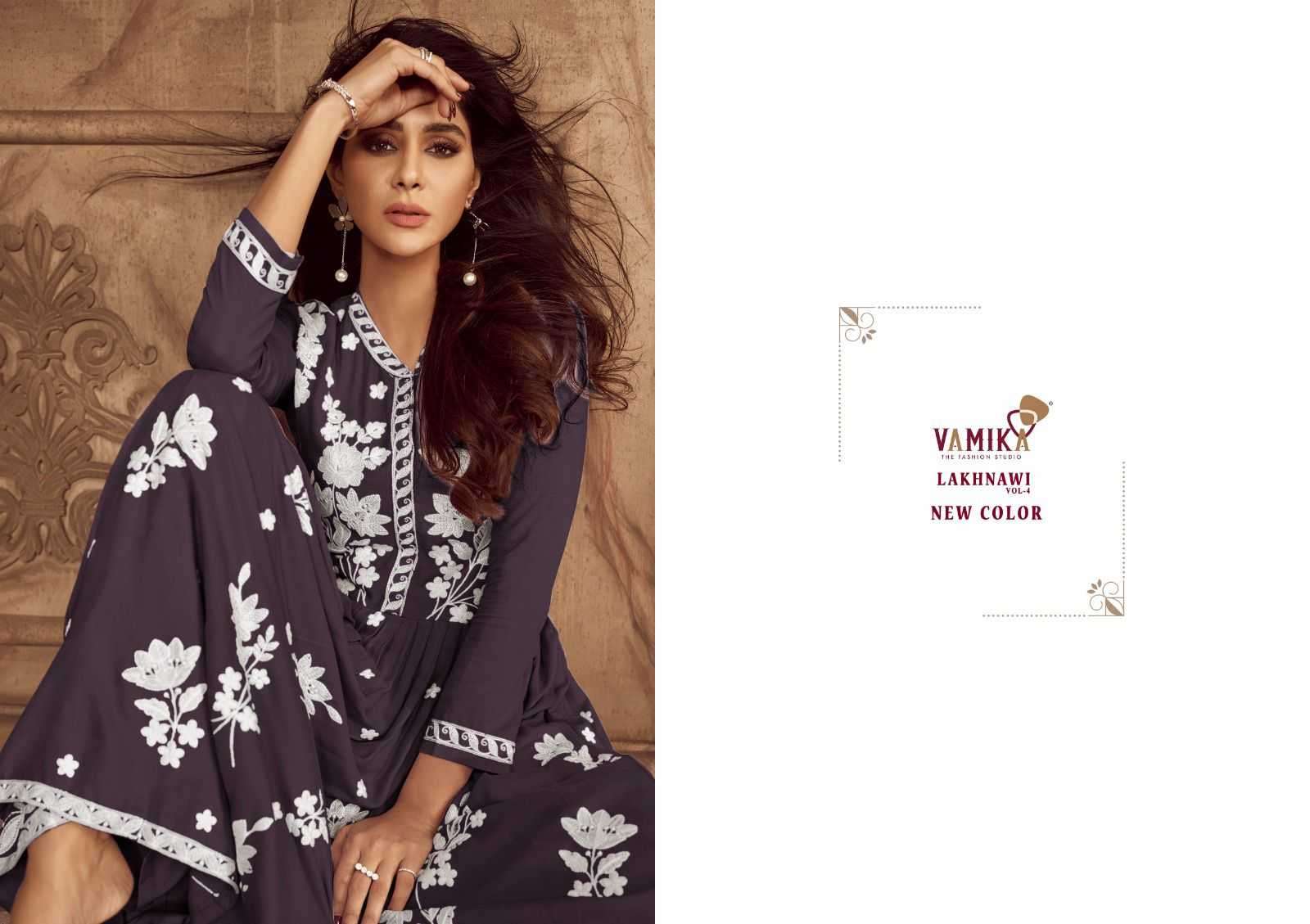vamika lakhnawi vol 4 new color series 1024 Heavy REYON suit
