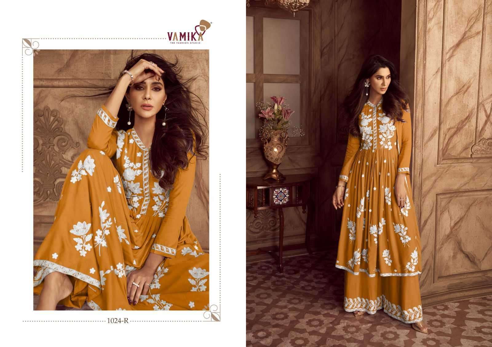 vamika lakhnawi vol 4 new color series 1024 Heavy REYON suit
