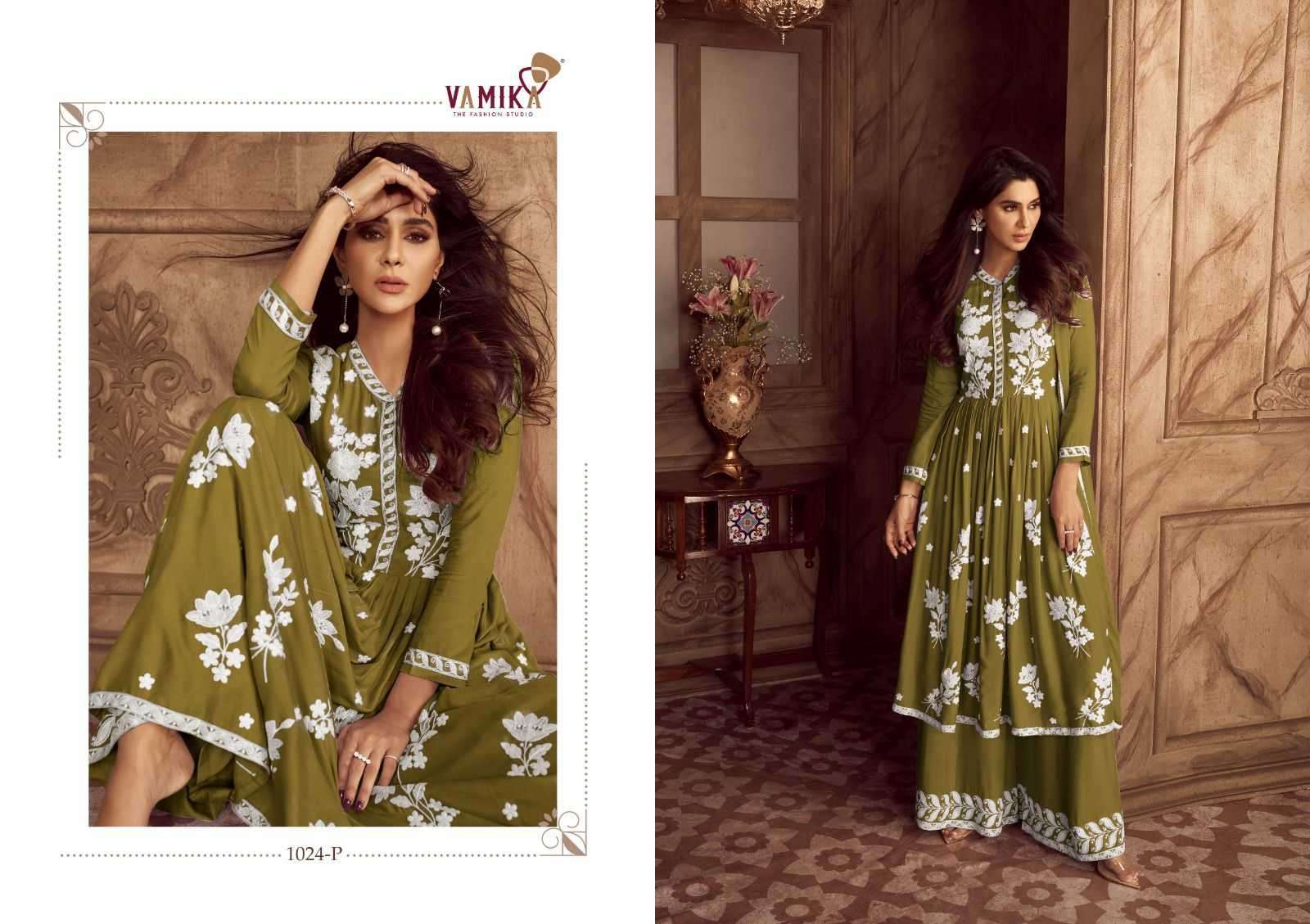 vamika lakhnawi vol 4 new color series 1024 Heavy REYON suit