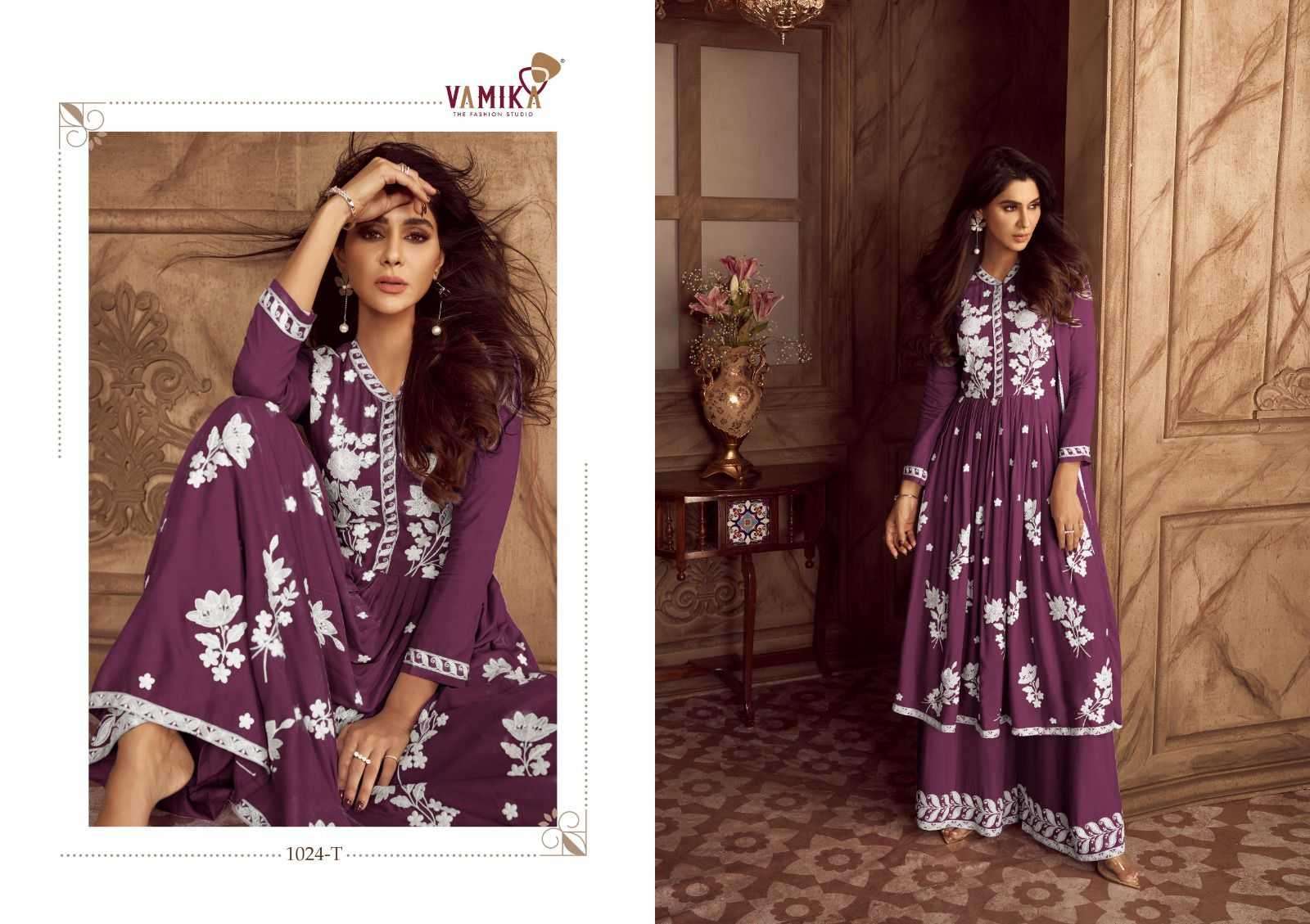 vamika lakhnawi vol 4 new color series 1024 Heavy REYON suit
