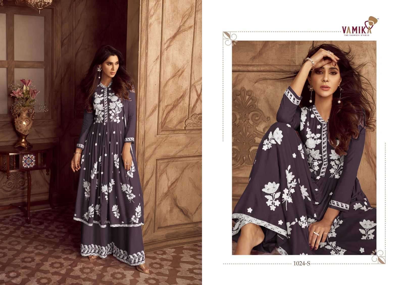 vamika lakhnawi vol 4 new color series 1024 Heavy REYON suit