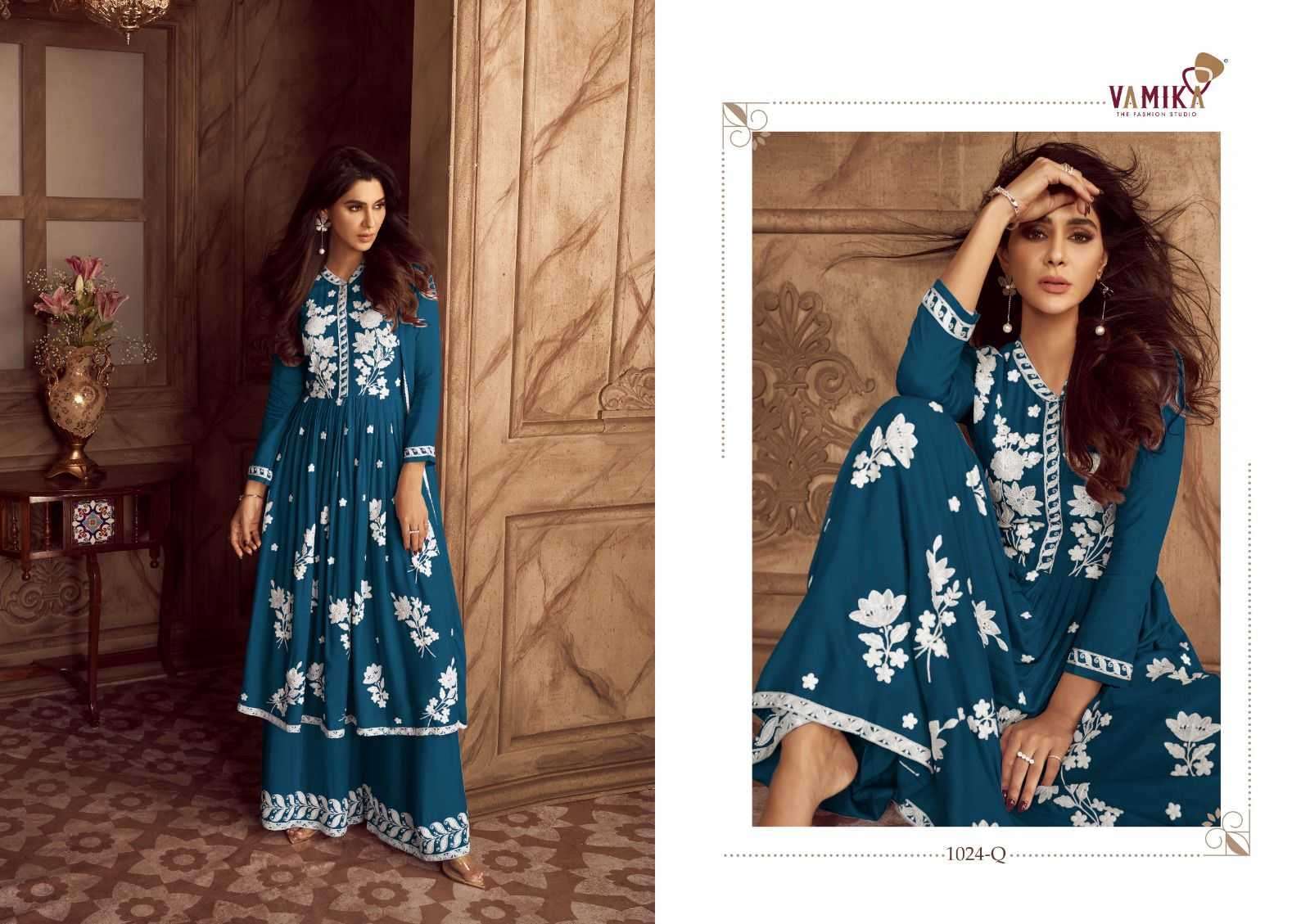 vamika lakhnawi vol 4 new color series 1024 Heavy REYON suit