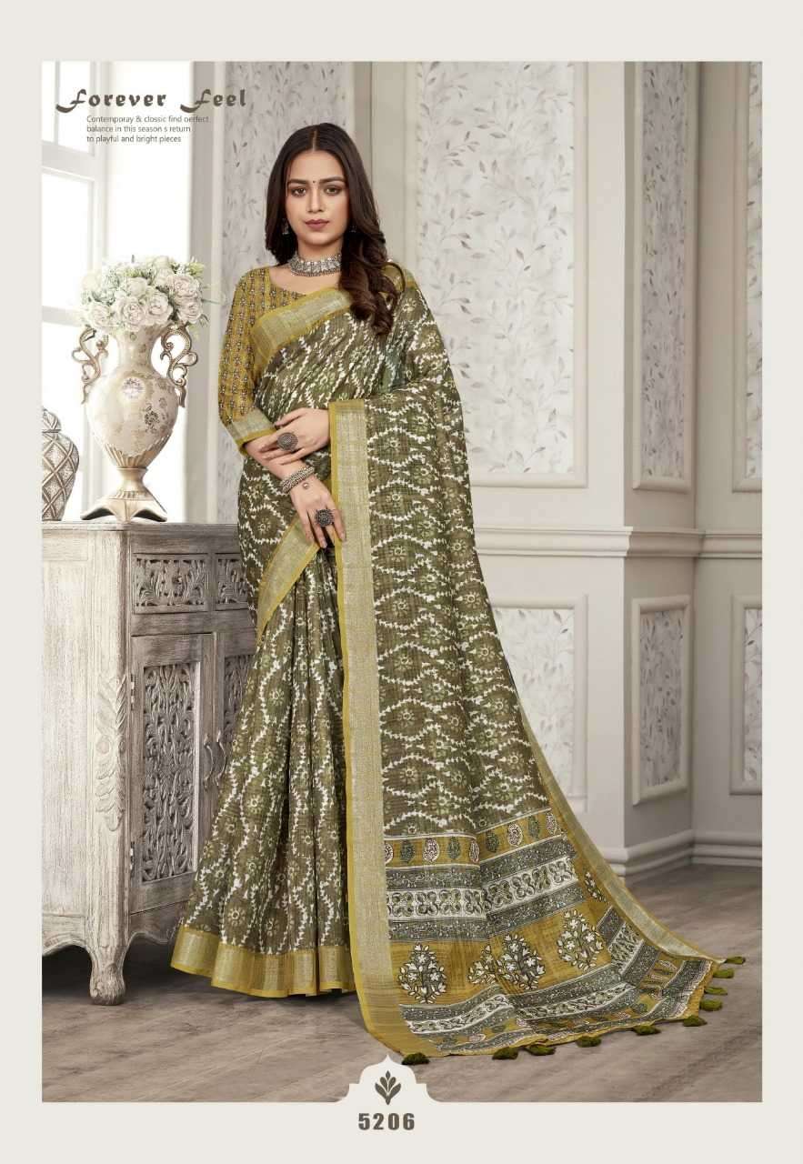 vinamra corazo cotton vol 1 series 5201-5208 cotton enex saree