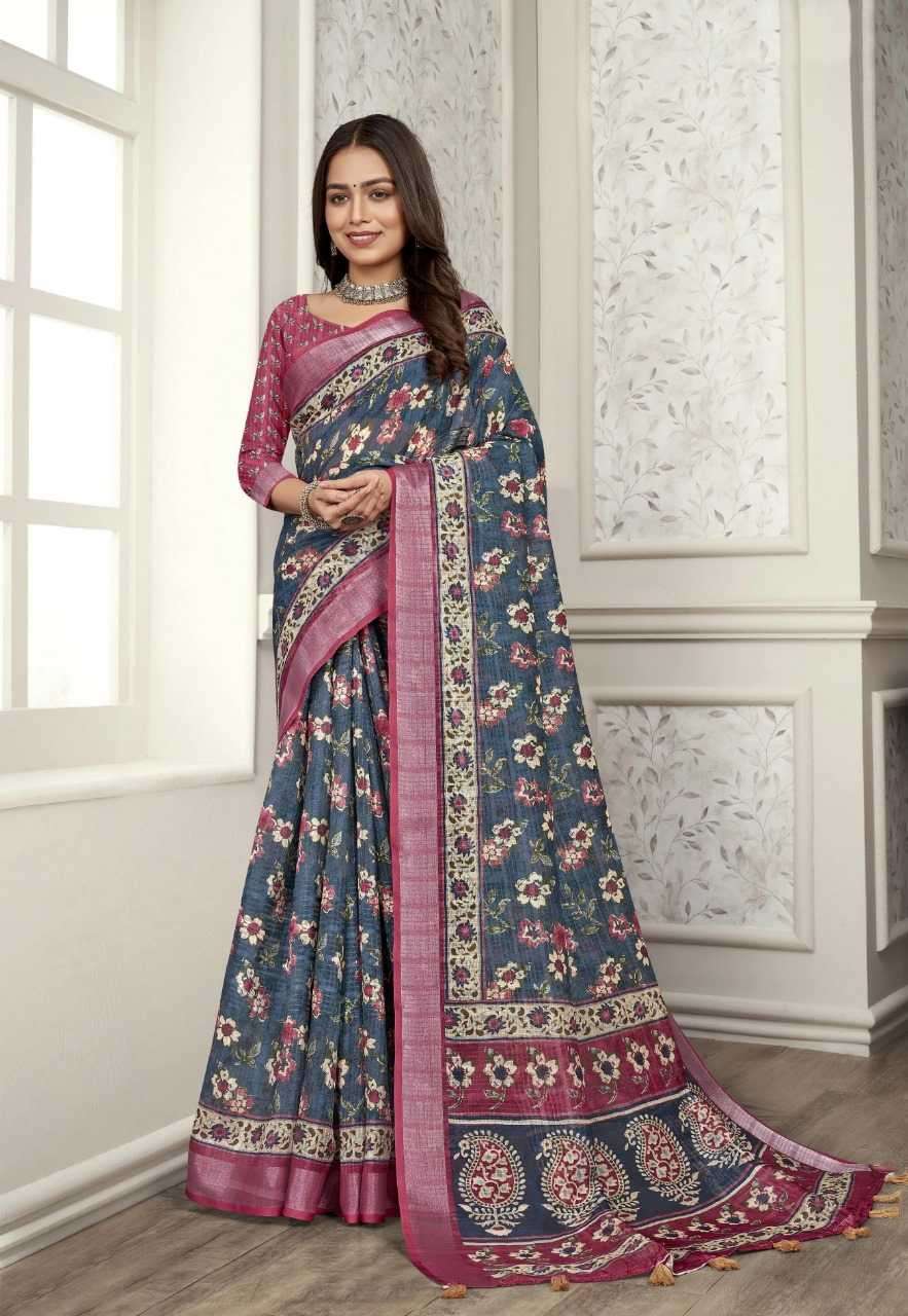 vinamra corazo cotton vol 1 series 5201-5208 cotton enex saree