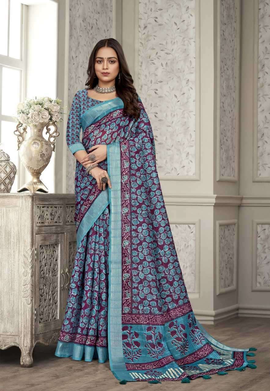 vinamra corazo cotton vol 1 series 5201-5208 cotton enex saree