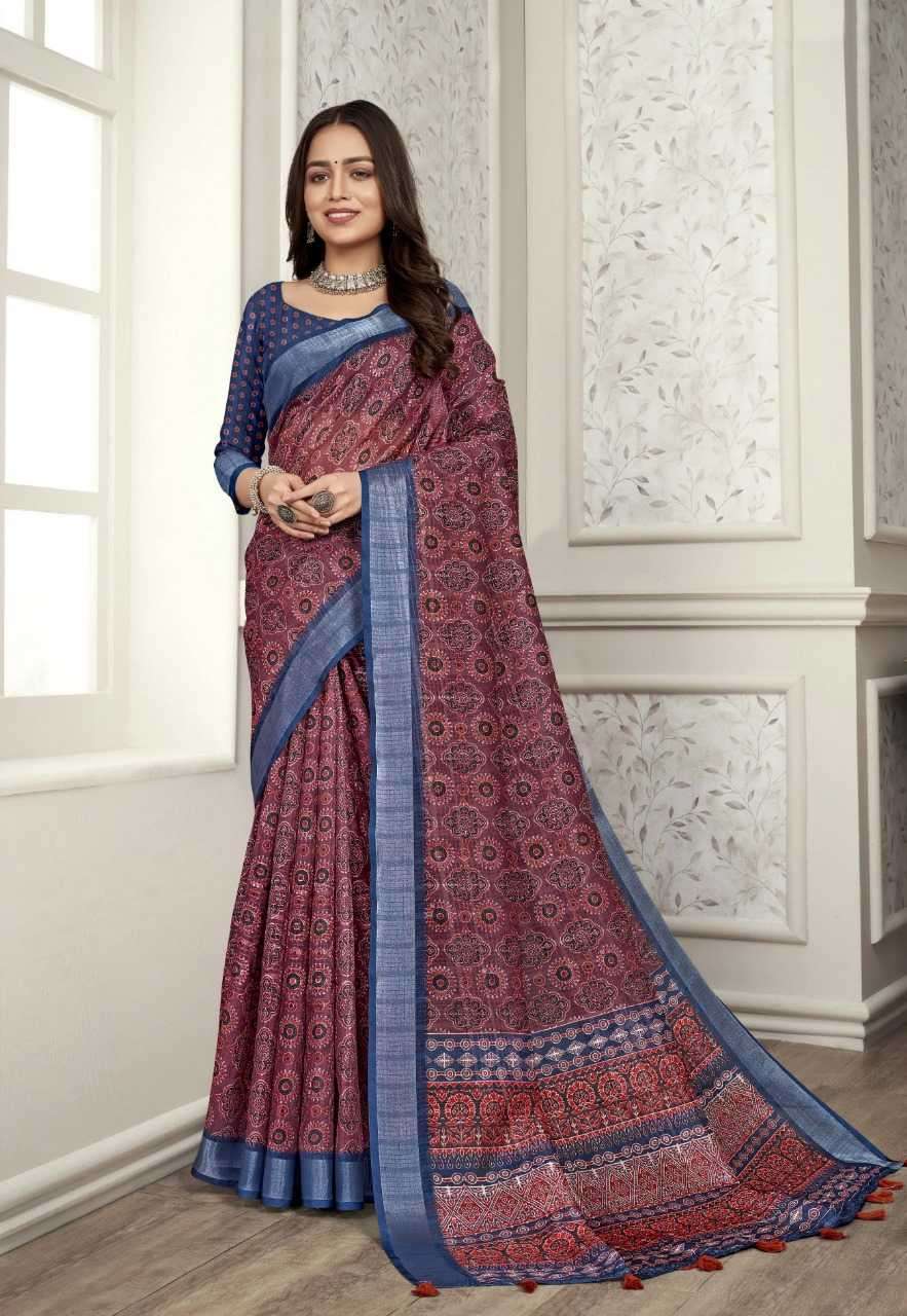 vinamra corazo cotton vol 1 series 5201-5208 cotton enex saree