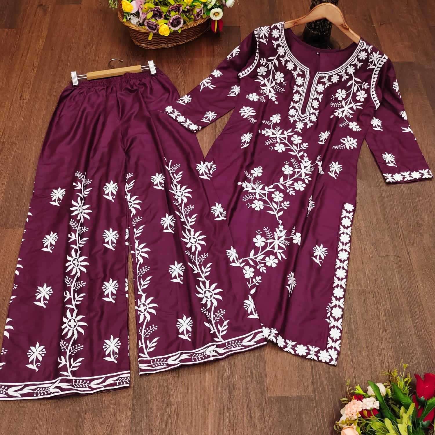 pr rasili nx readymade elegant embroidery work kurti pant plus sizes