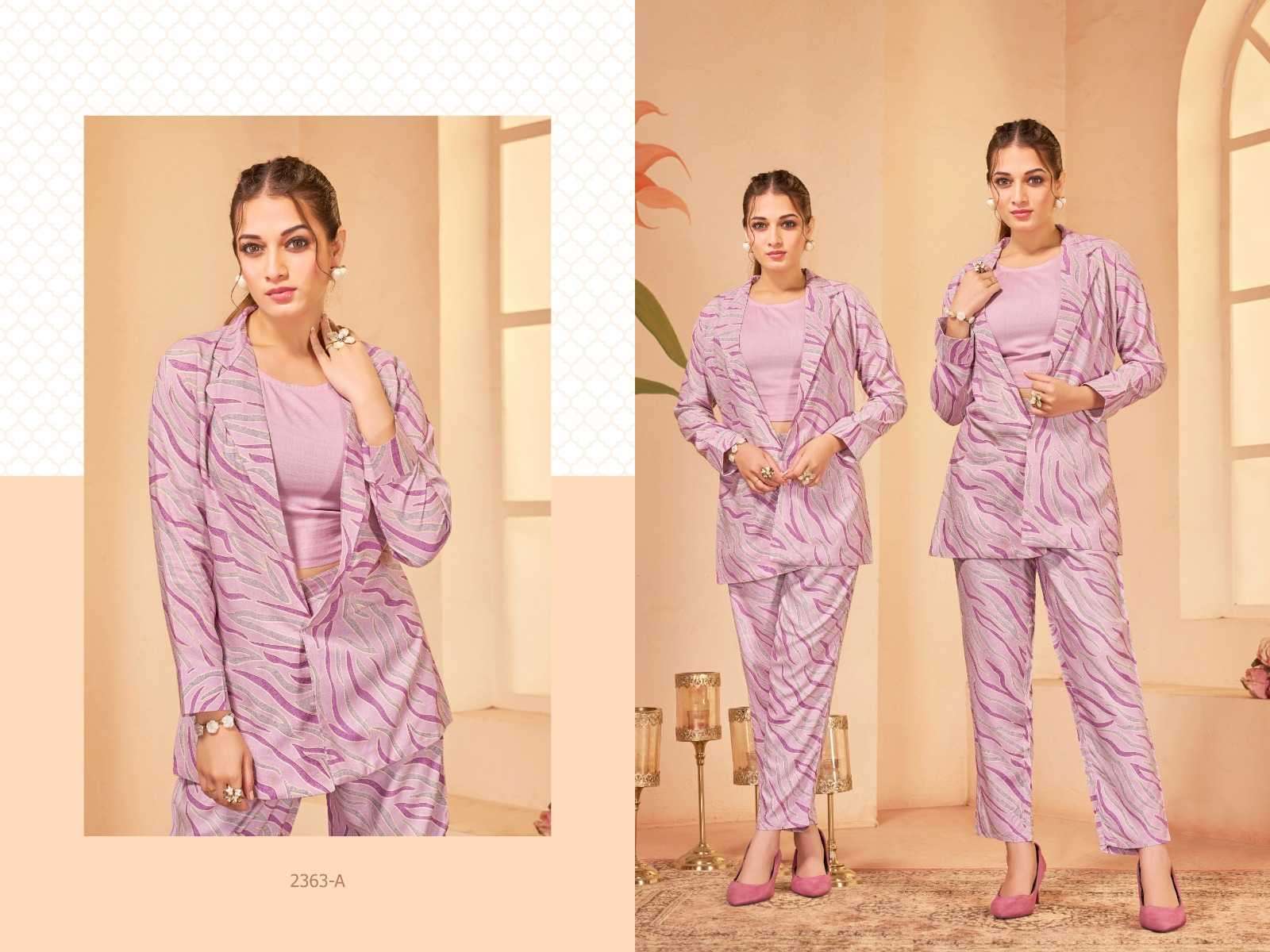 bipson trendy 2363 Pure Rayon Print Premium CORDSET 