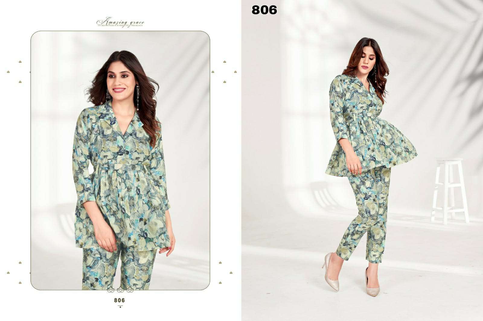 Co-ord Set Milky Vol-1 Premium Riyon export quality Co-ord Set 