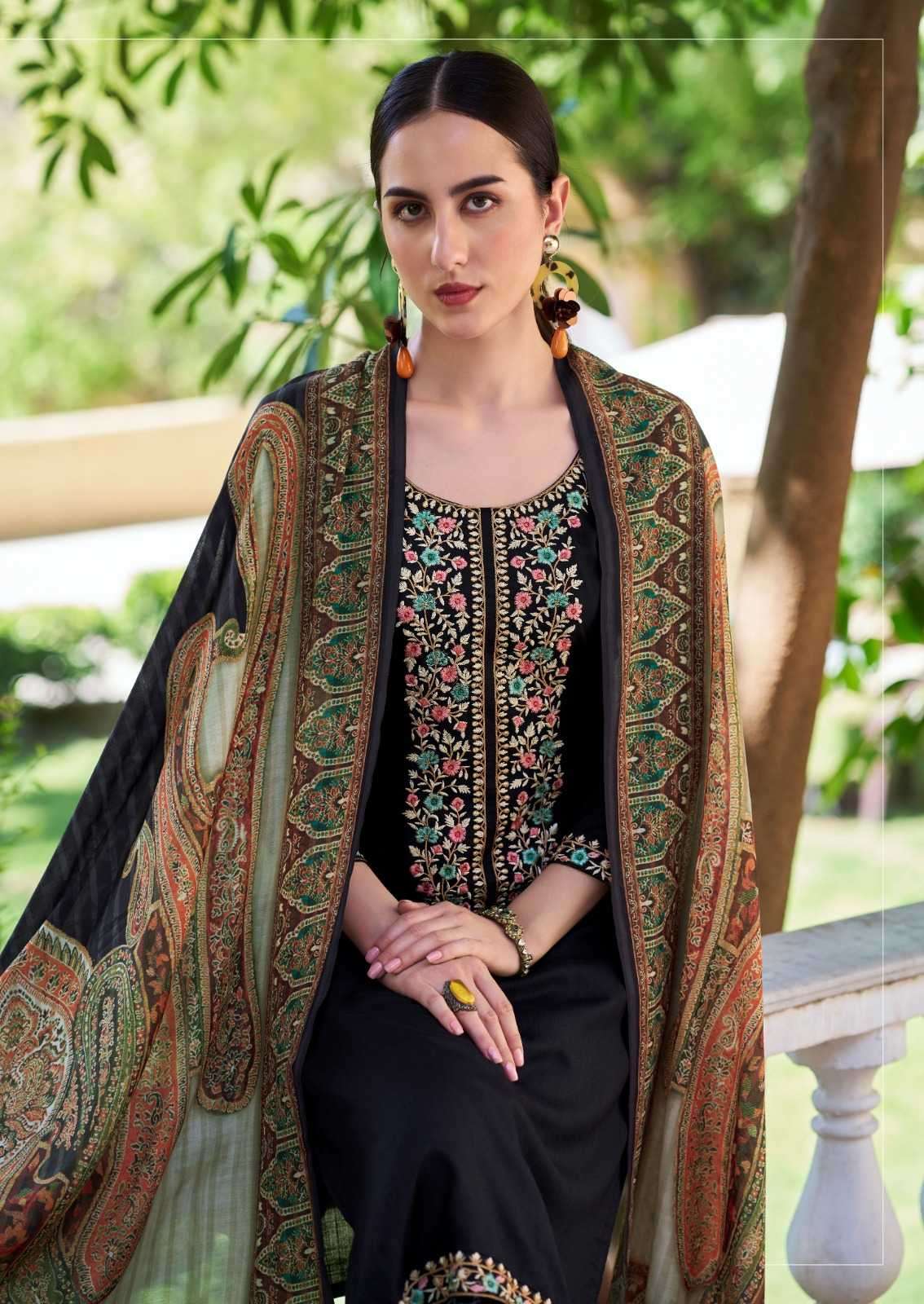hermitage begum vol 2 series 2001-2005 pure viscose rayon suit 