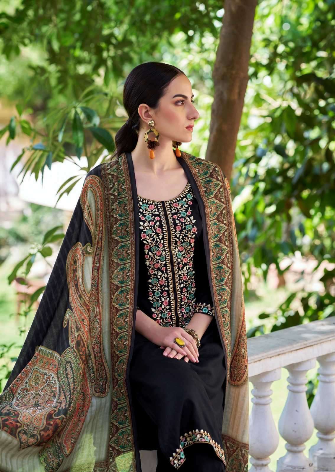 hermitage begum vol 2 series 2001-2005 pure viscose rayon suit 