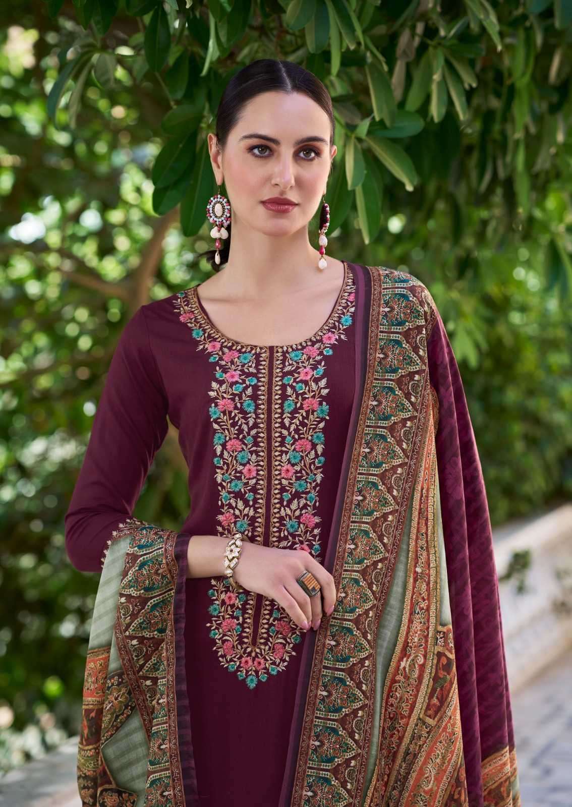 hermitage begum vol 2 series 2001-2005 pure viscose rayon suit 