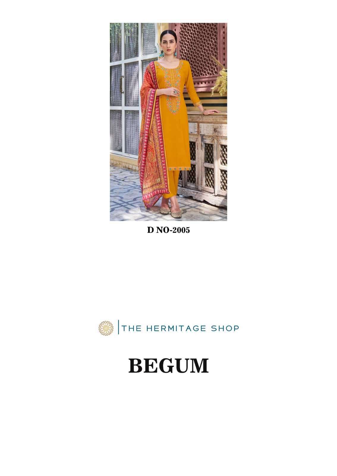 hermitage begum vol 2 series 2001-2005 pure viscose rayon suit 