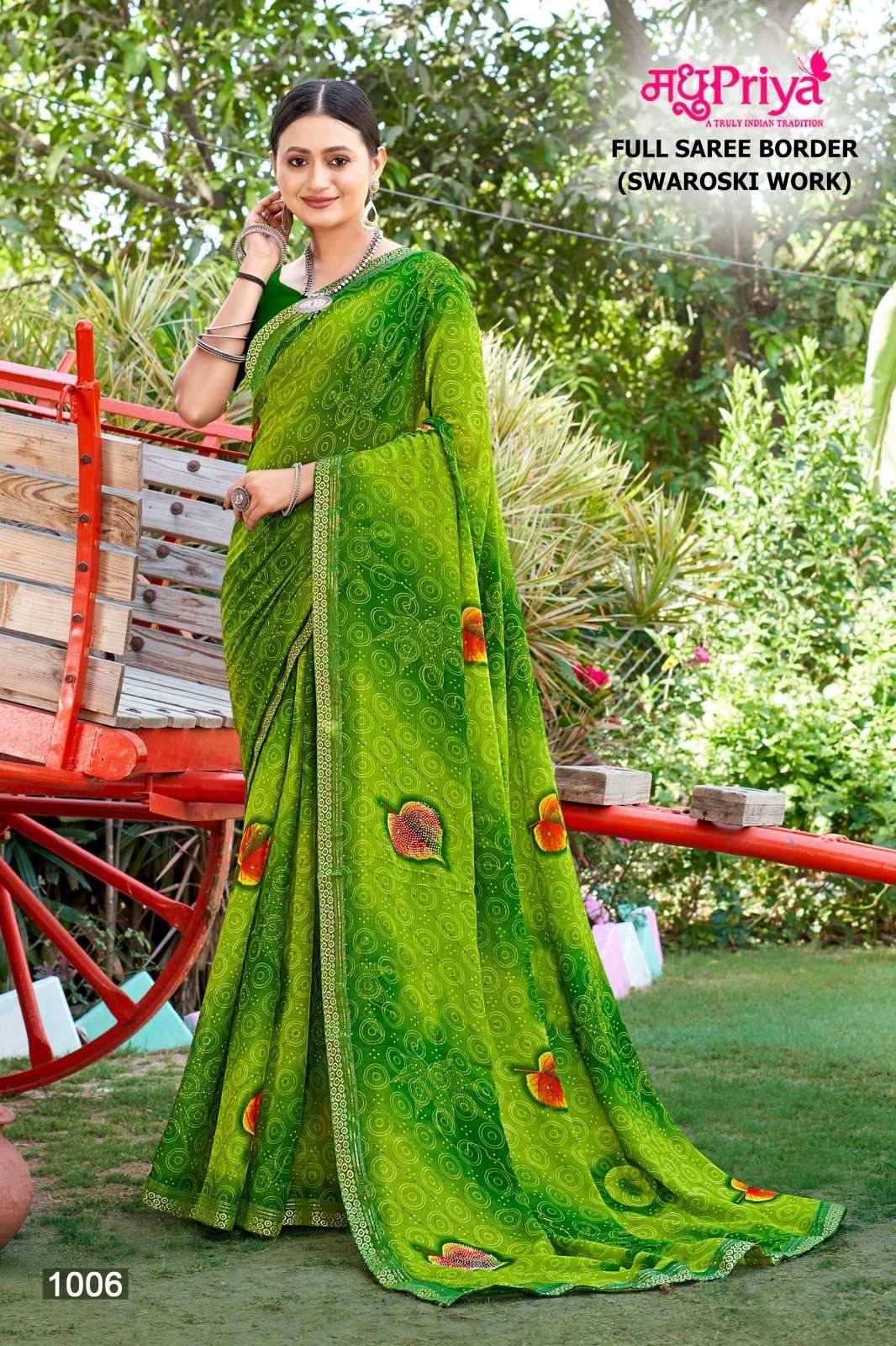 madhupriya popcorn vol 2 series 1001-1008 dani sarmili print saree 