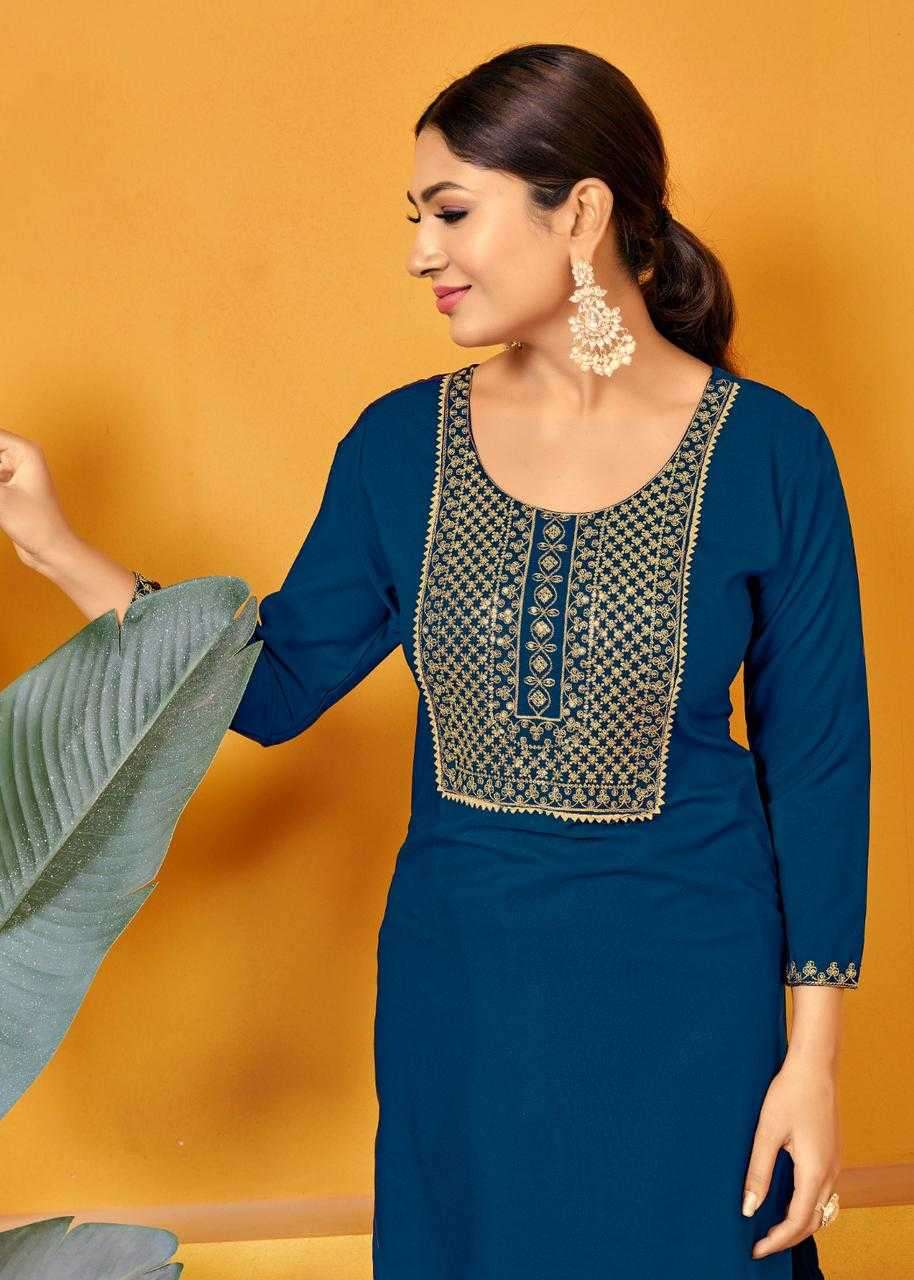 pr popcorn series 1001-1006 malai rayon kurti 