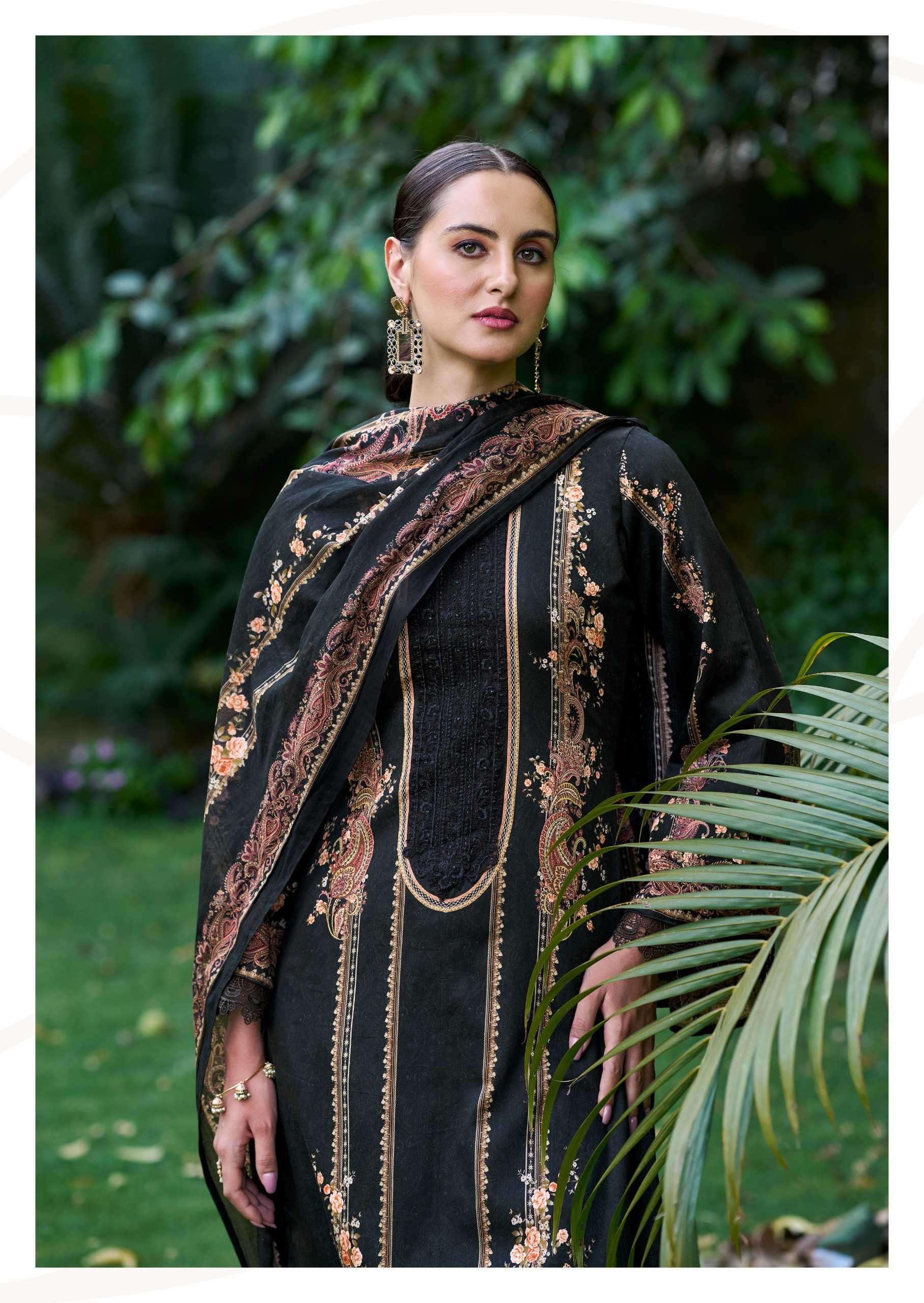 hermitage shamiana series 01-06 Swiss Lawn  Digital Prints suit