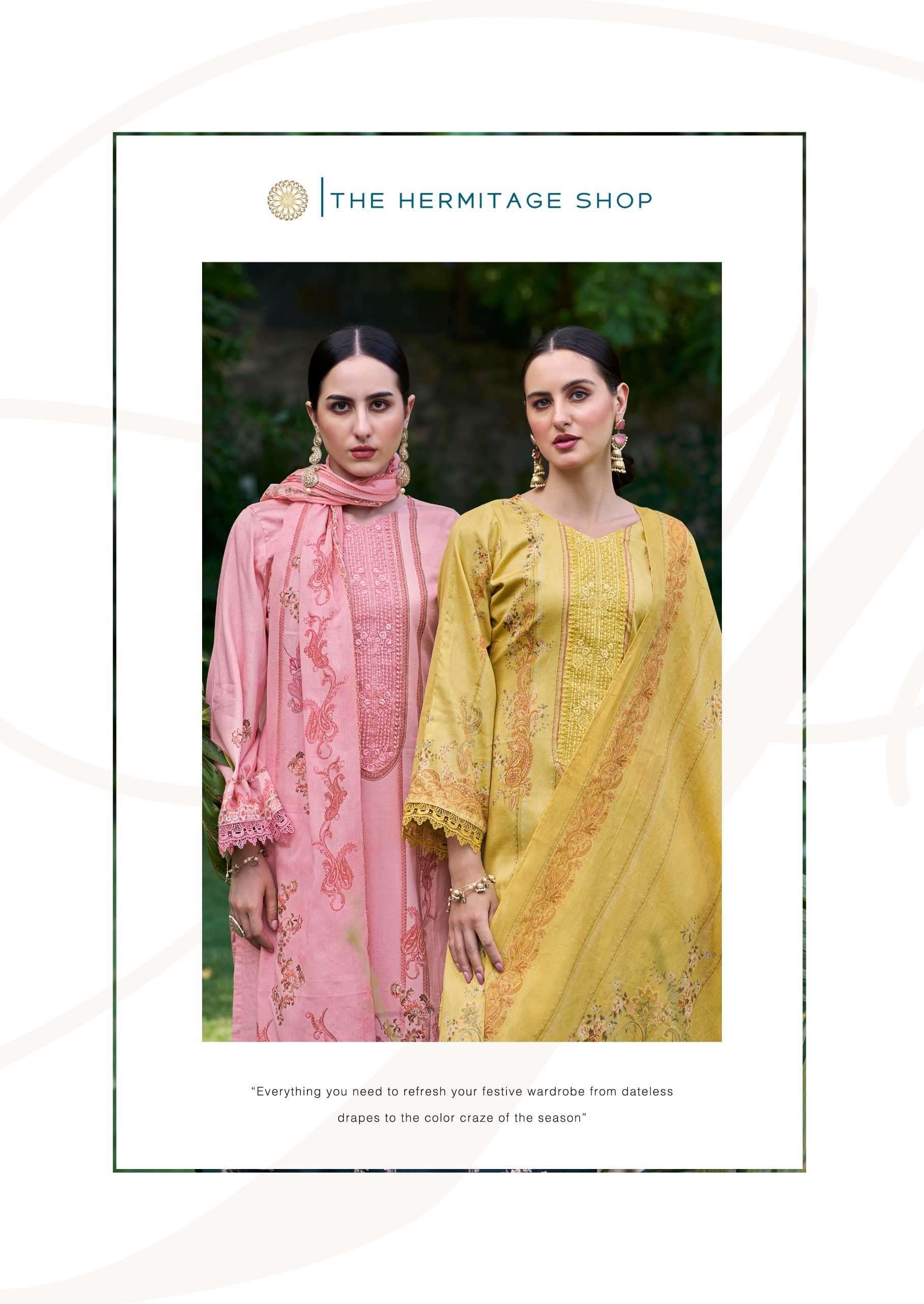 hermitage shamiana series 01-06 Swiss Lawn  Digital Prints suit