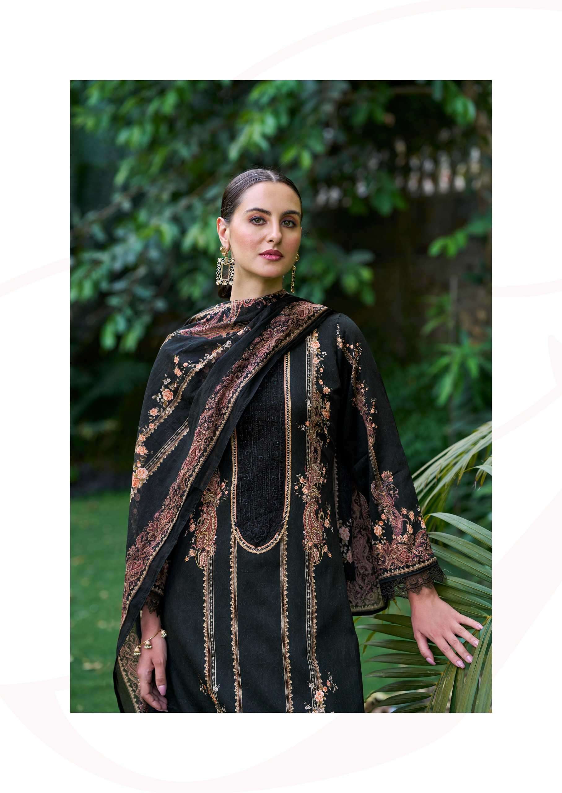hermitage shamiana series 01-06 Swiss Lawn  Digital Prints suit